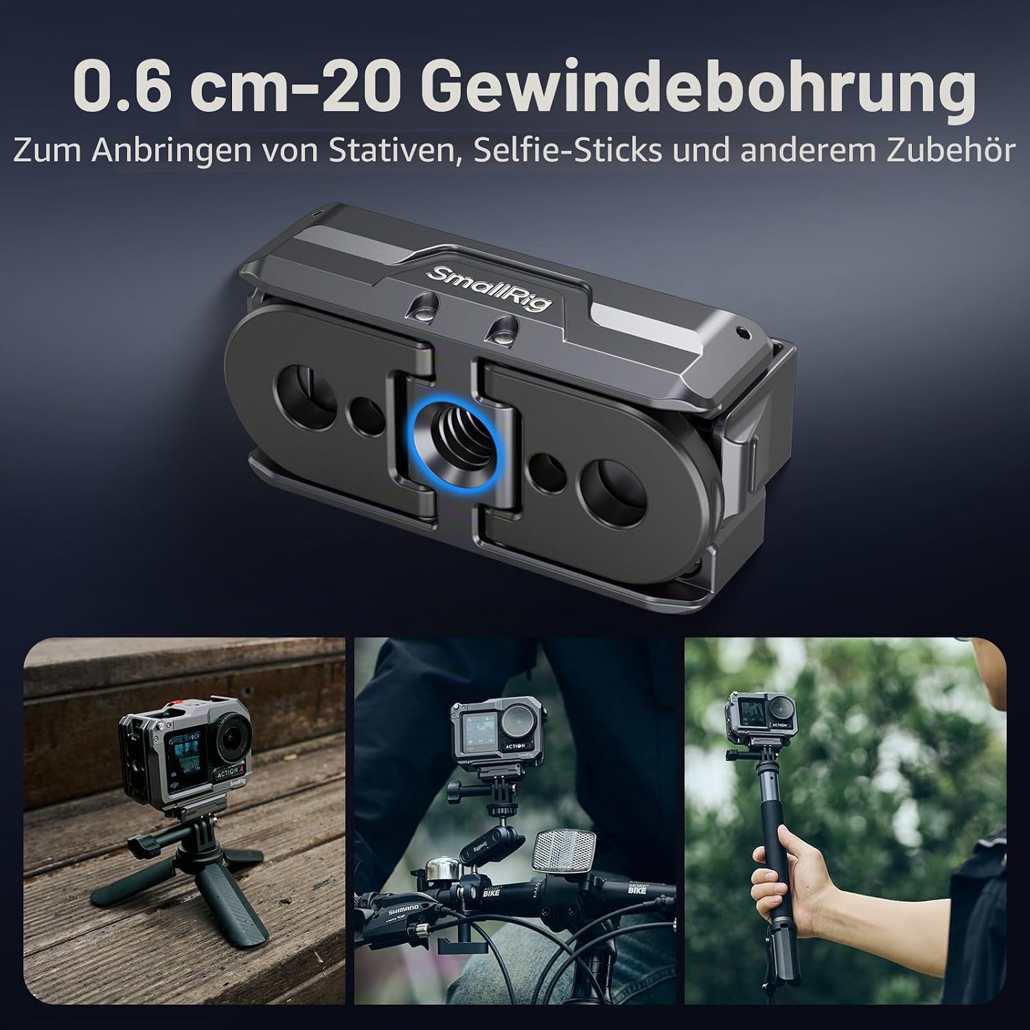 Thumbnail 4 de SMALLRIG 3662B Magnetische Adapterhalterung für Osmo Action 5