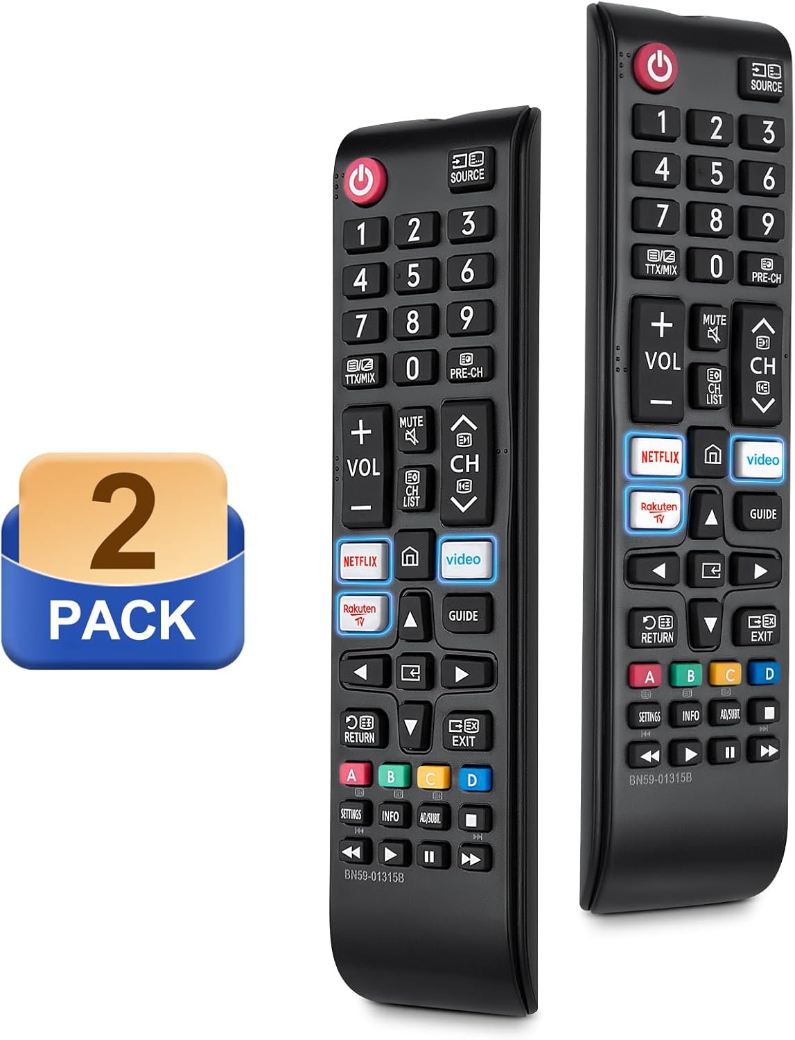 Thumbnail 1 de Samsung TV Remote Replacement Pack 2