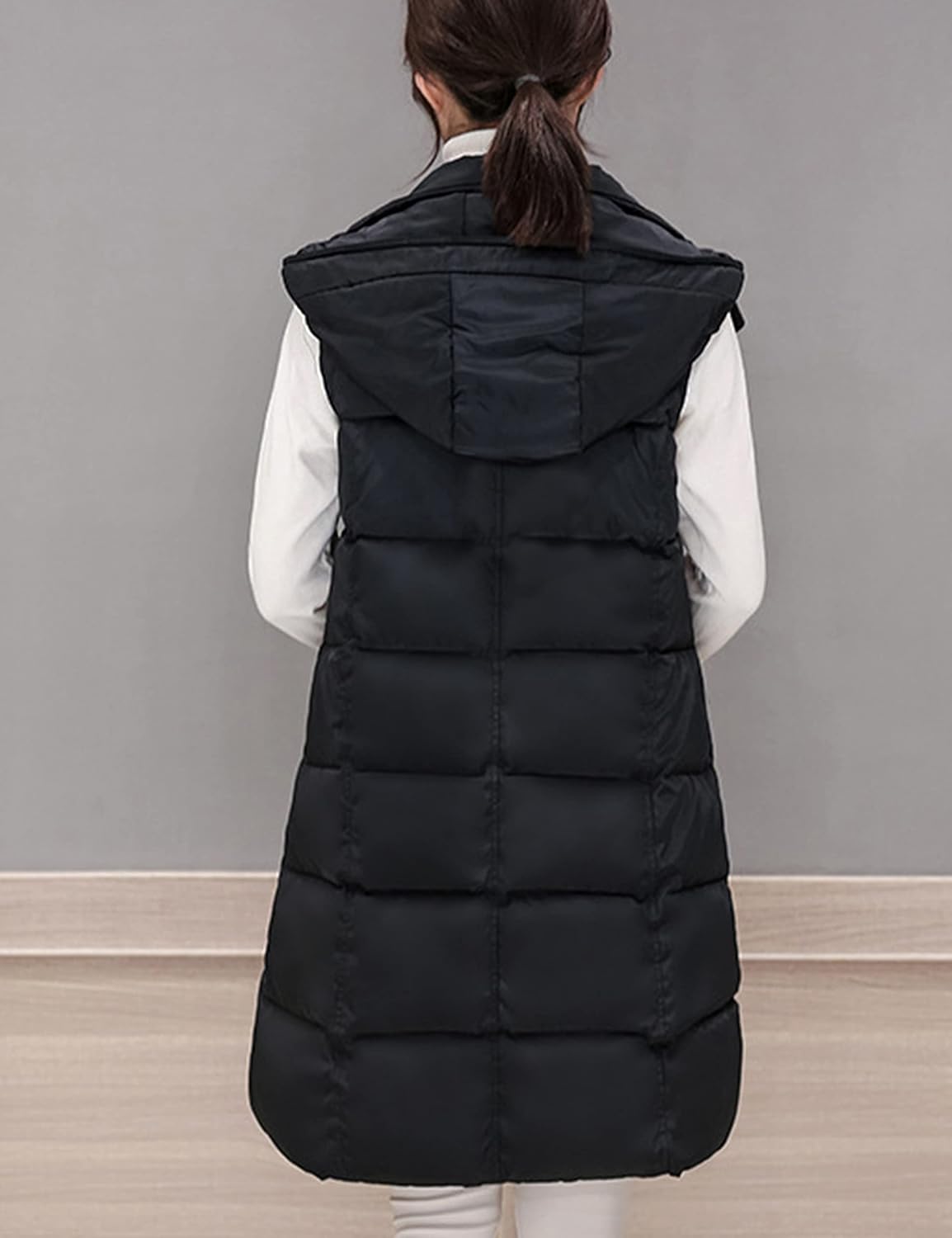 Thumbnail 4 de Tanming Women's Long Puffer Vest with Removable Hood