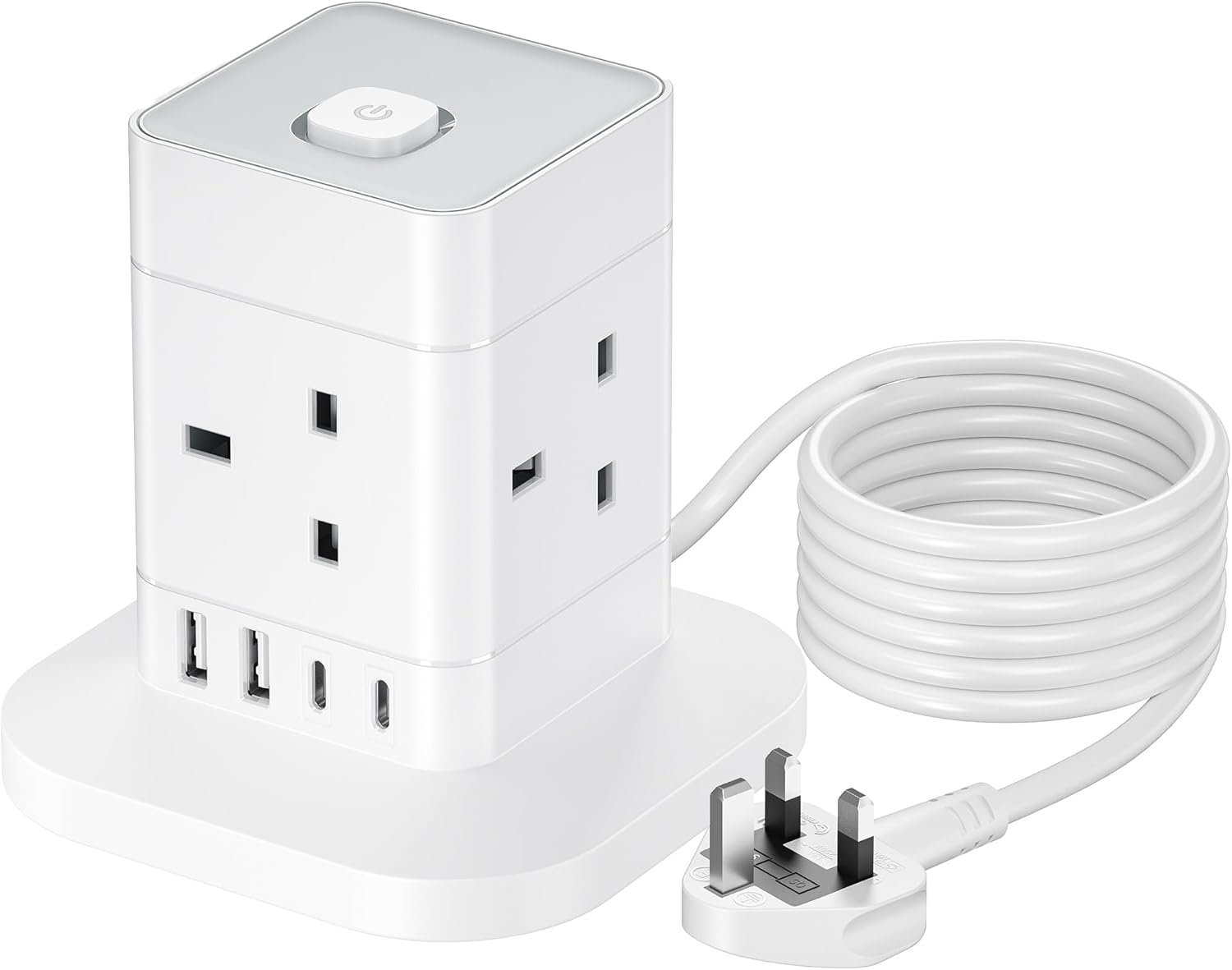 Detalle de Hotimy 13A Cube Extension Lead 5m with USB ports 🔌