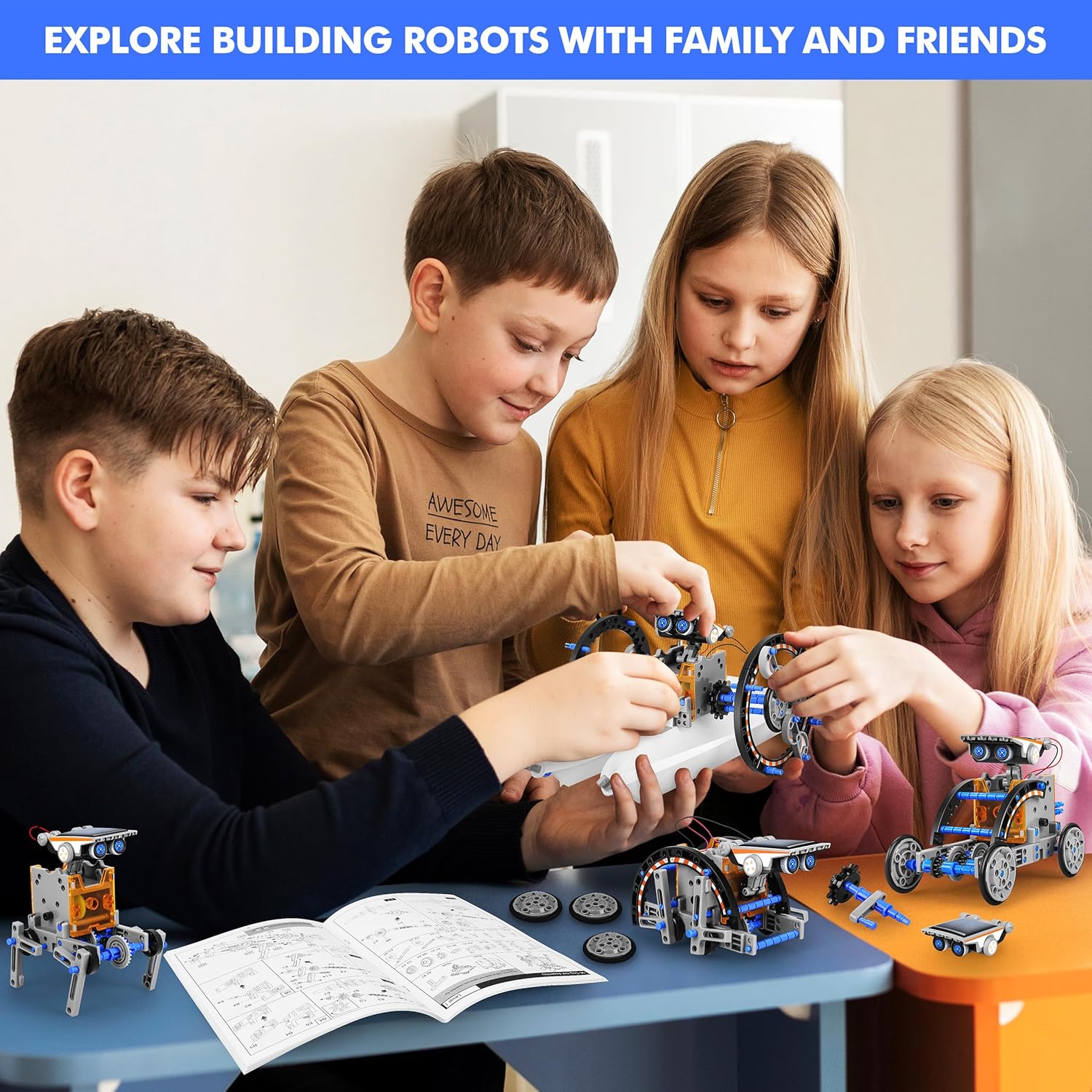 Thumbnail 5 de Bottleboom STEM 13-in-1 Solar Robot Kit for Kids 🤖