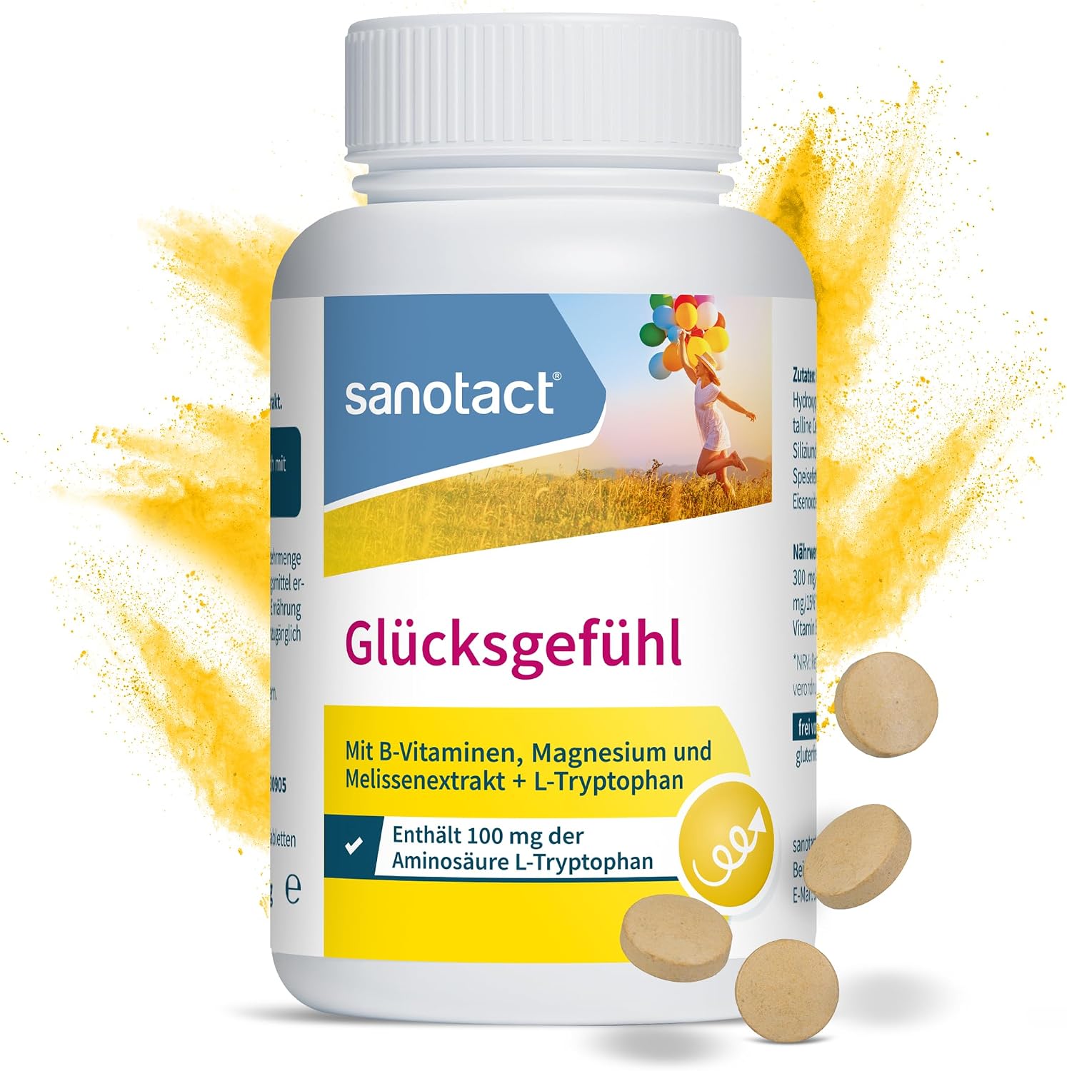 Detalle de sanotact Glücksgefühl 90 Tabletten