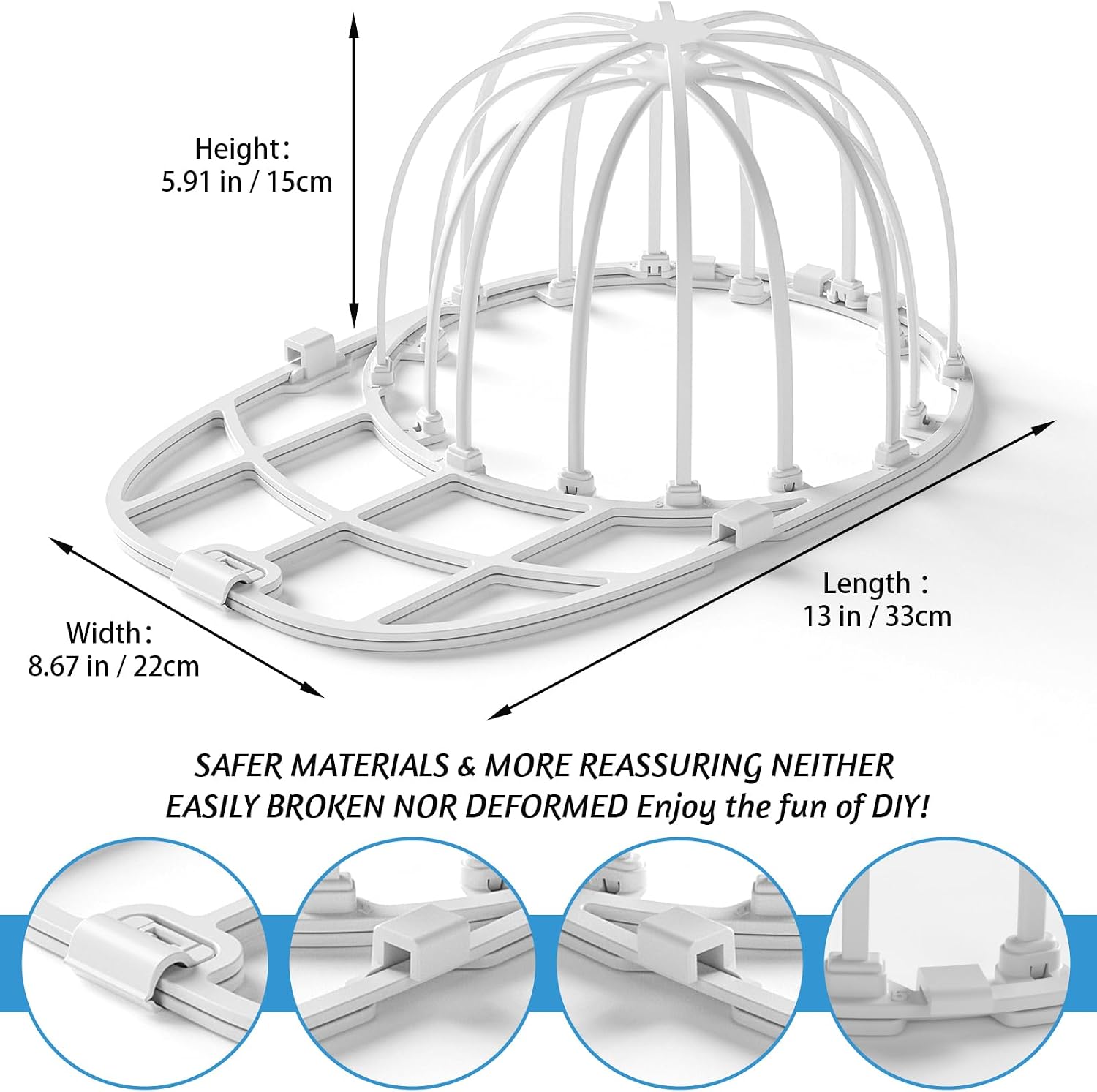 Detalle de Hat Washer for Washing Machine Hat Washer Cage — Basebal Cap Cleaner
