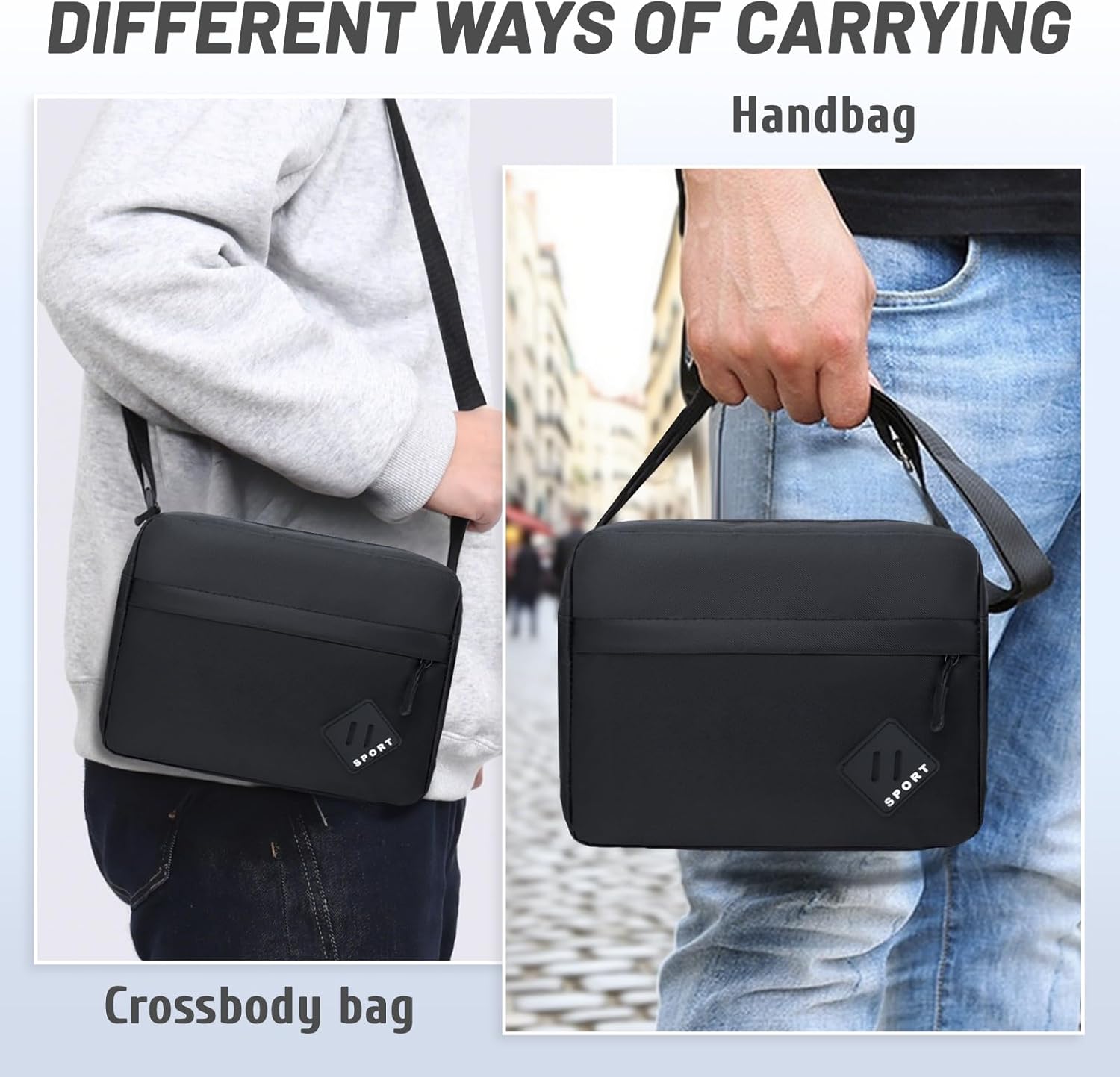 Thumbnail 6 de Aucuu Men's Shoulder Bag: Oxford Crossbody, Waterproof, Lightweight Daily Companion