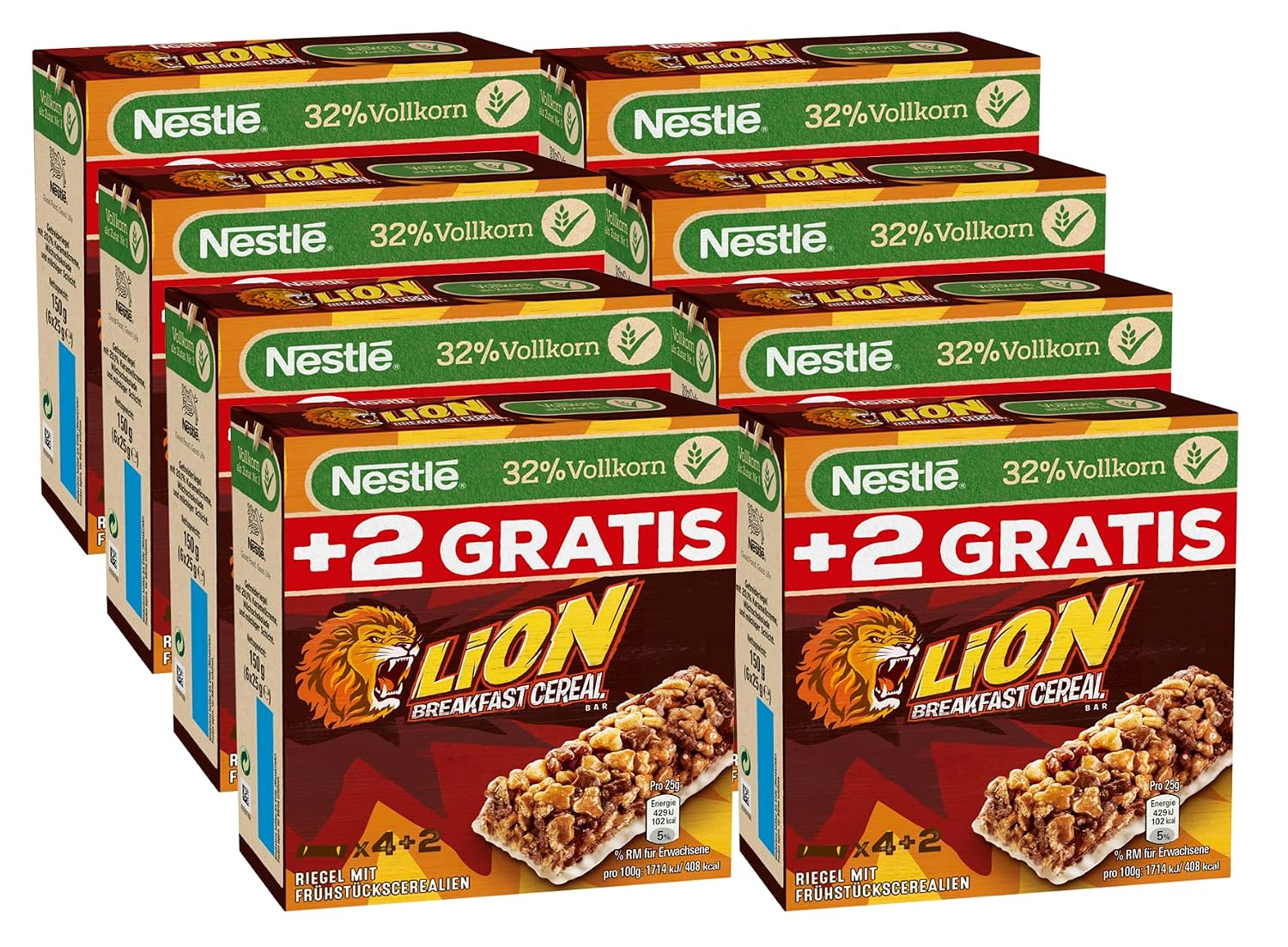 Thumbnail 4 de Nestlé LION Frühstücksriegel 8er Pack 🍫