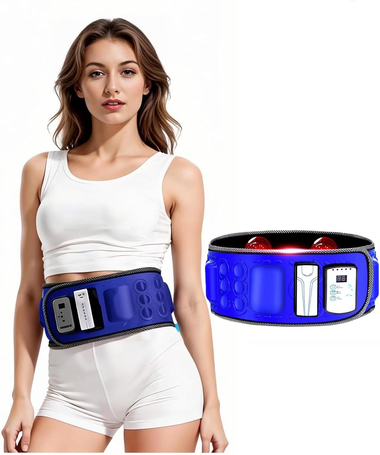 Detalle de Warmforwel X8 Slimming Belt with 36 Vibration Modes and 120 cm Adjustable Wrap