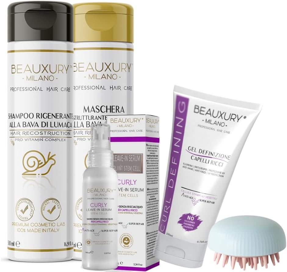 Thumbnail 6 de Beauxury Milano Gel Definizione Capelli Ricci - Azione Anticrespo con Staminali Vegetali 200 ml