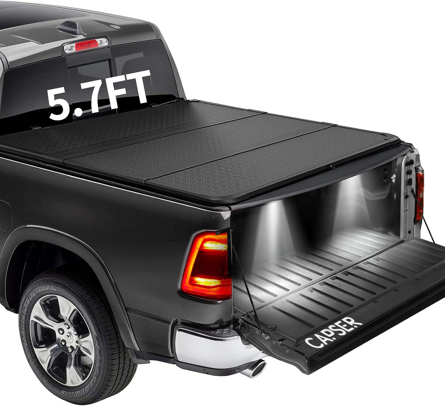 Thumbnail 6 de CAPSER Tri-Fold Tonneau Cover for 5.5-ft F-150 Bed