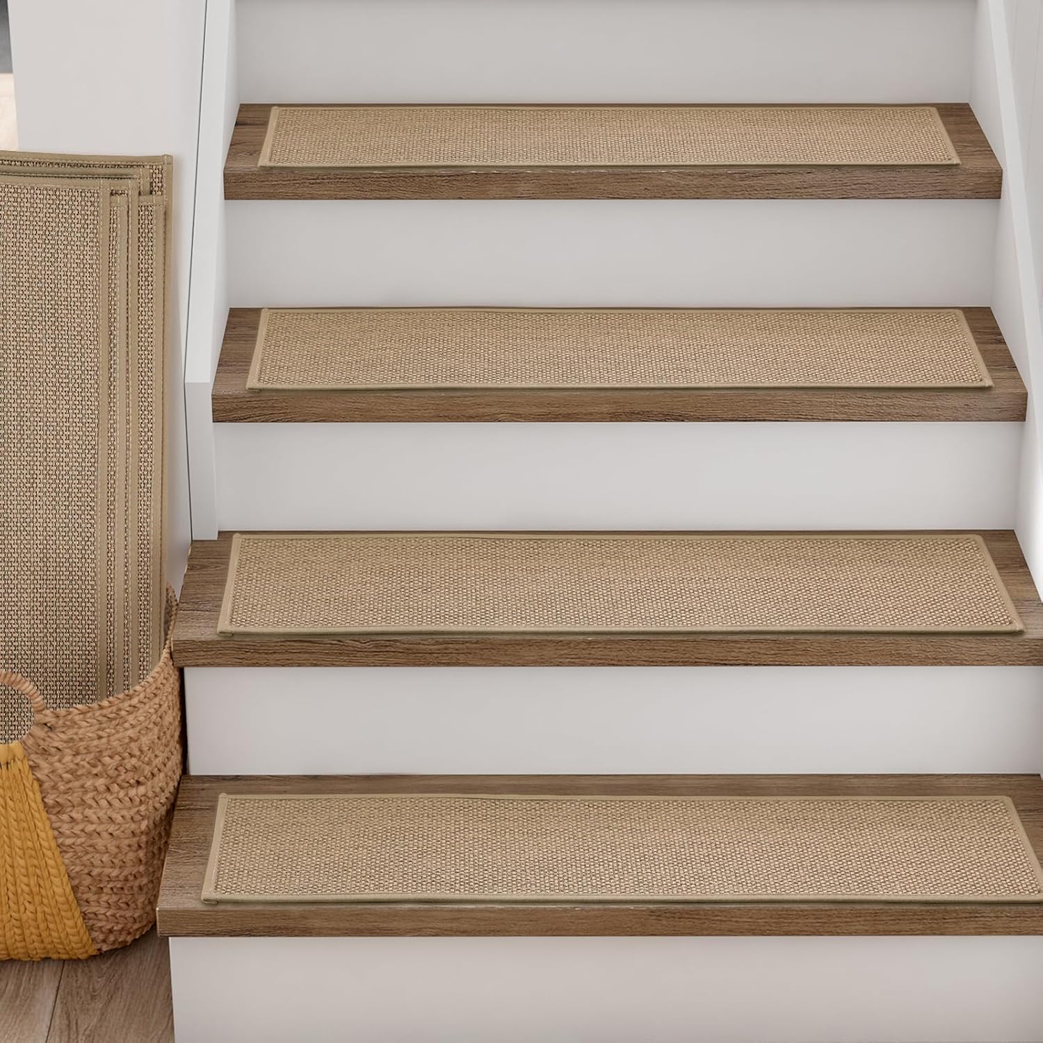 RIOLAND Linen Stair Treads 9 x 36, 15 Pack 🧩