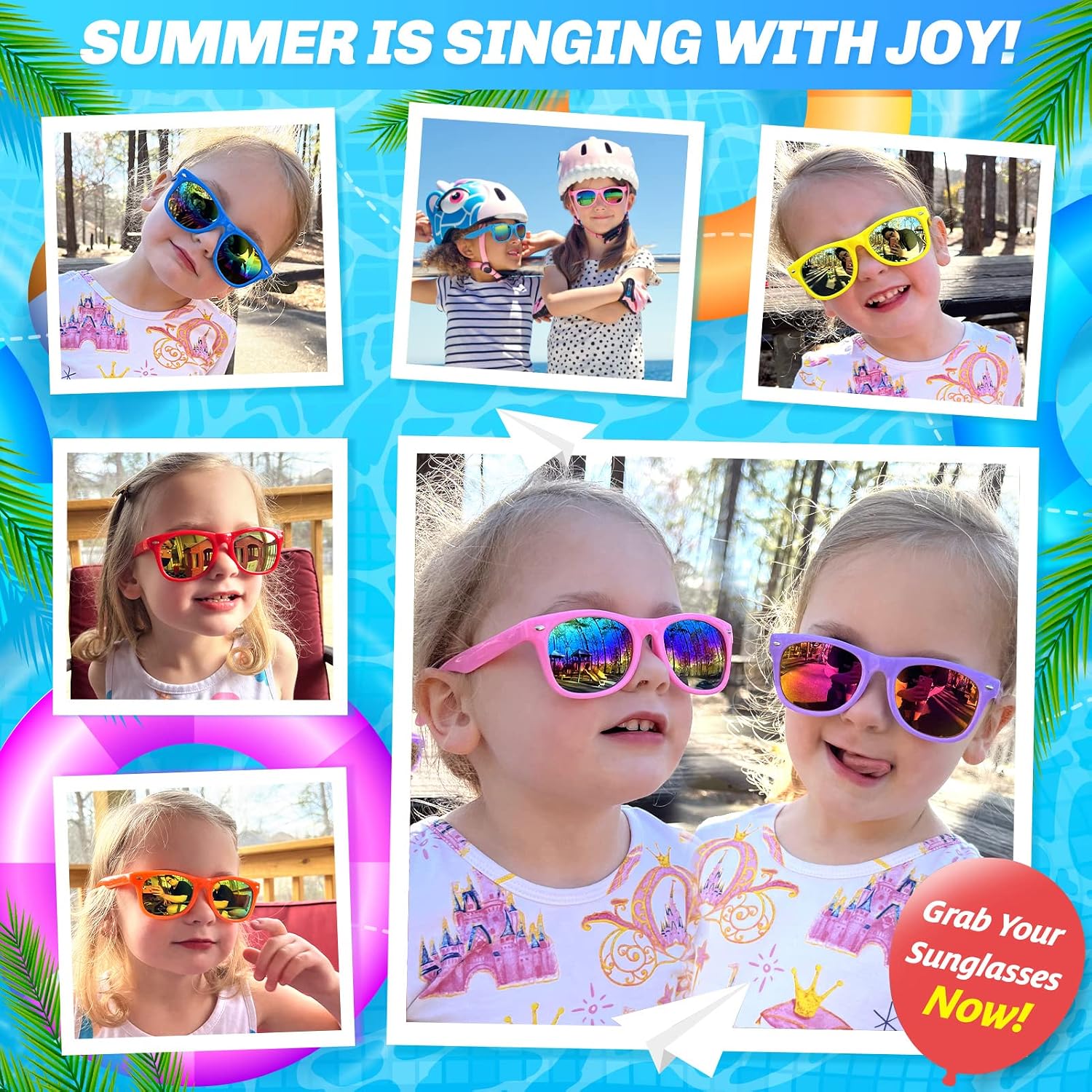 Detalle 2 de Kids UV400 sunglasses 12 pack, Age 3-8