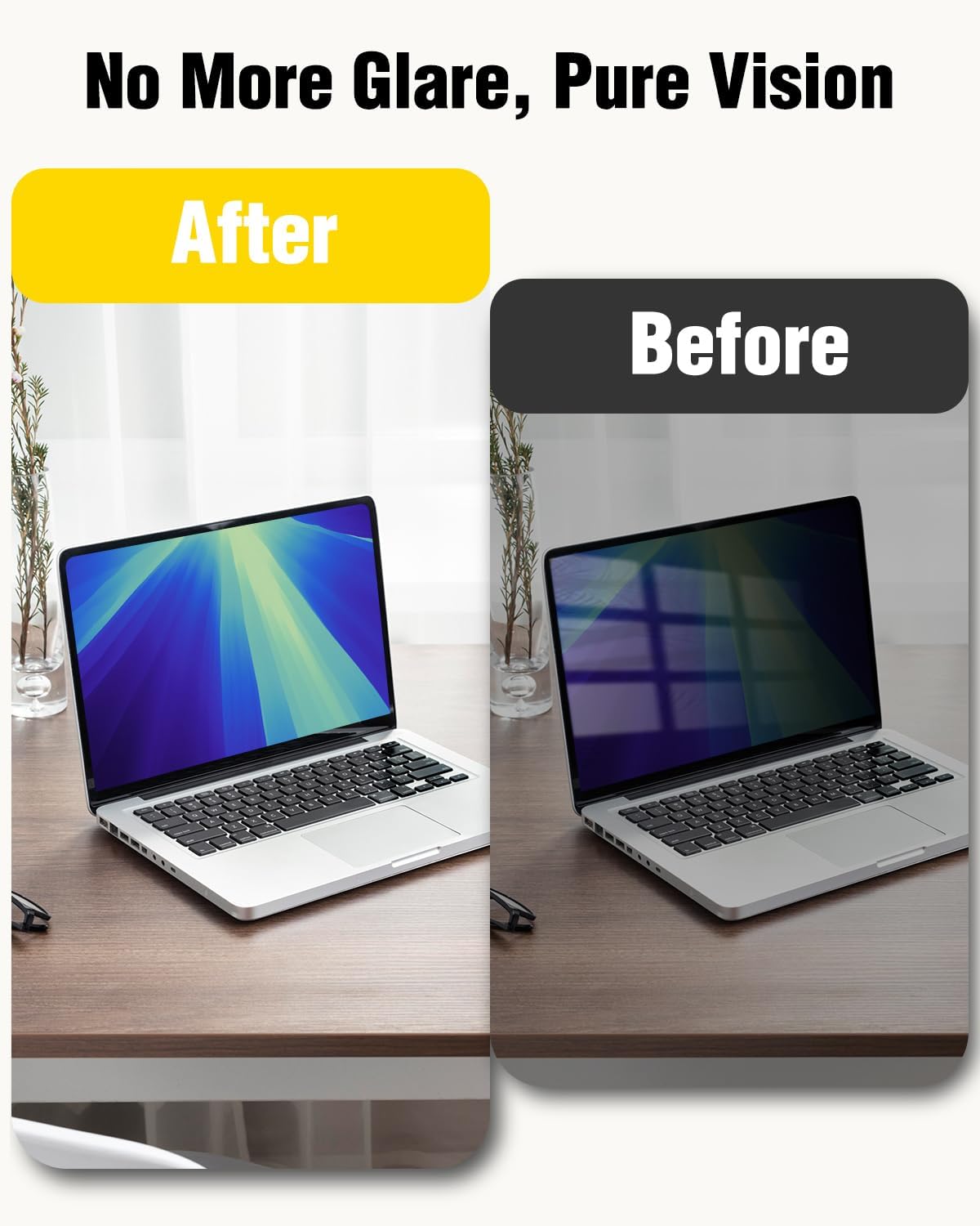 Detalle de F FORITO Magnetic Privacy Screen Protector for 2026 MacBook Neo 13-inch (A3404) with A18 Pro