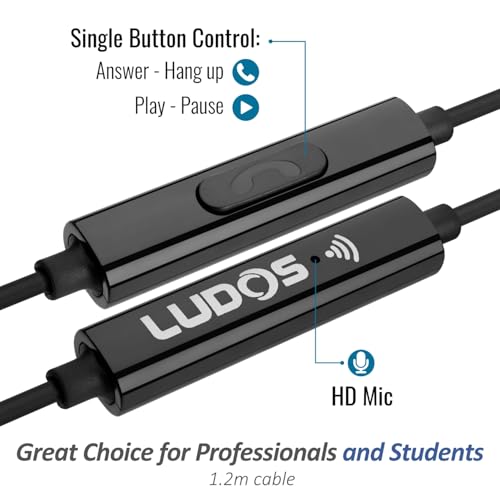 Thumbnail 2 de Ludos Zenith Auriculares In Ear con Cable y Micrófono: sonido claro y graves potentes para todo el ecosistema móvil
