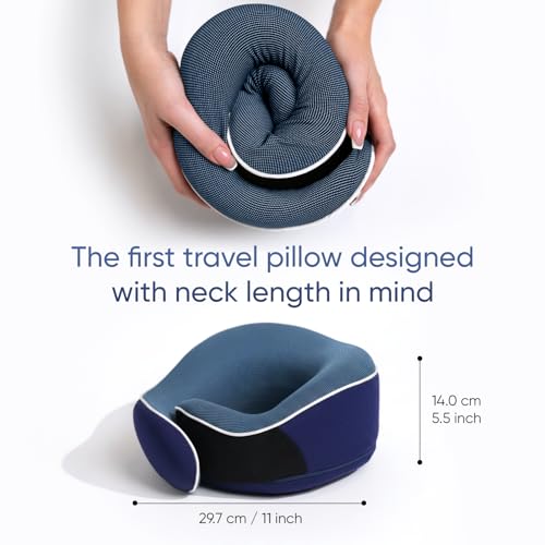 Thumbnail 4 de Proglobe Neck Pillow for Travel, Memory Foam – Blue