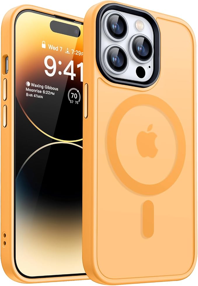 Detalle de CANSHN Funda Magnética para iPhone 14 Pro 📱 Protectora y Antirrayas