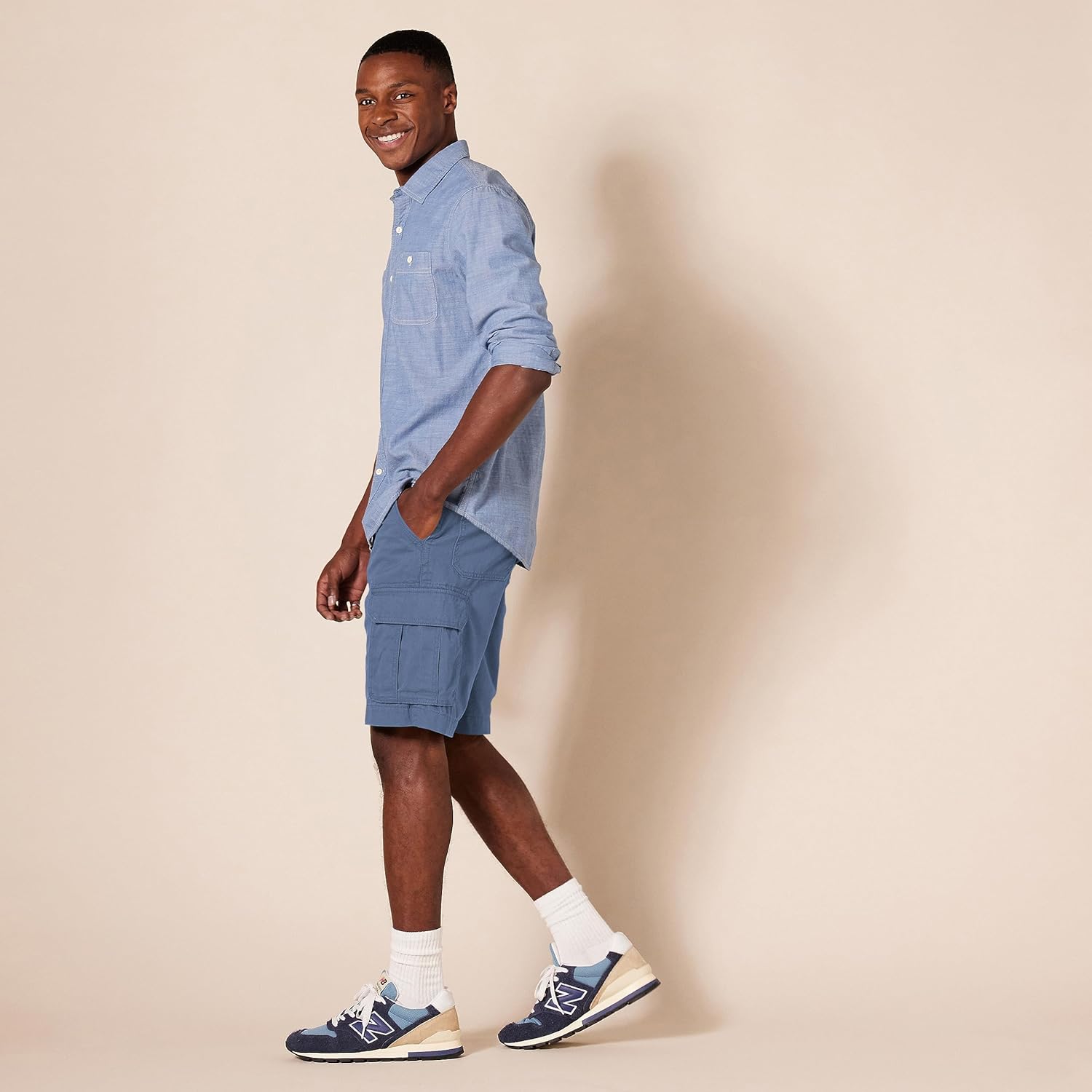 Thumbnail 3 de Amazon Essentials Herren Cargo-Shorts 25 cm, klassische Passform (Big & Tall)