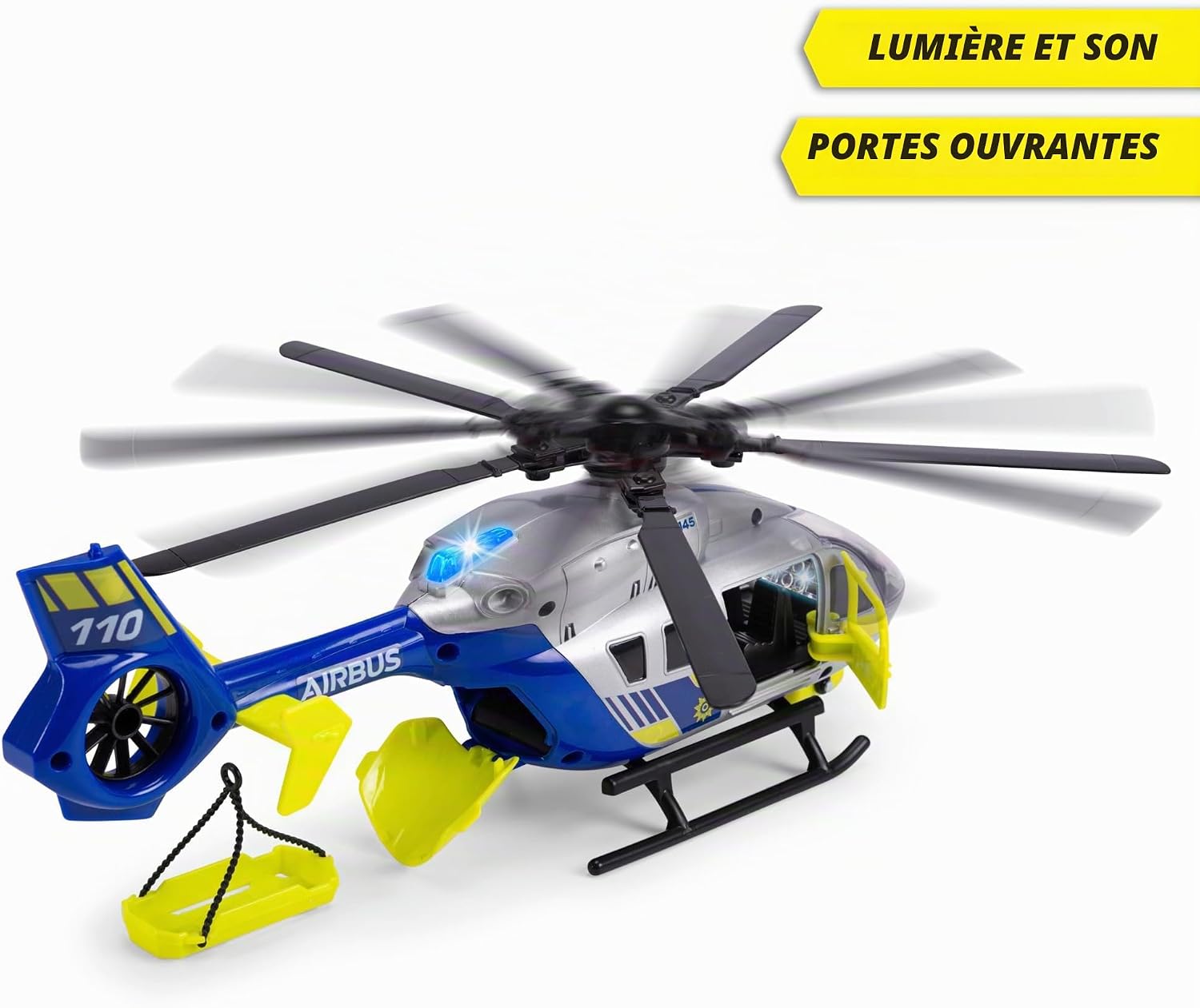Detalle de Dickie Toys 203716028038 politiehelikopter van 36 cm met lier en brancard