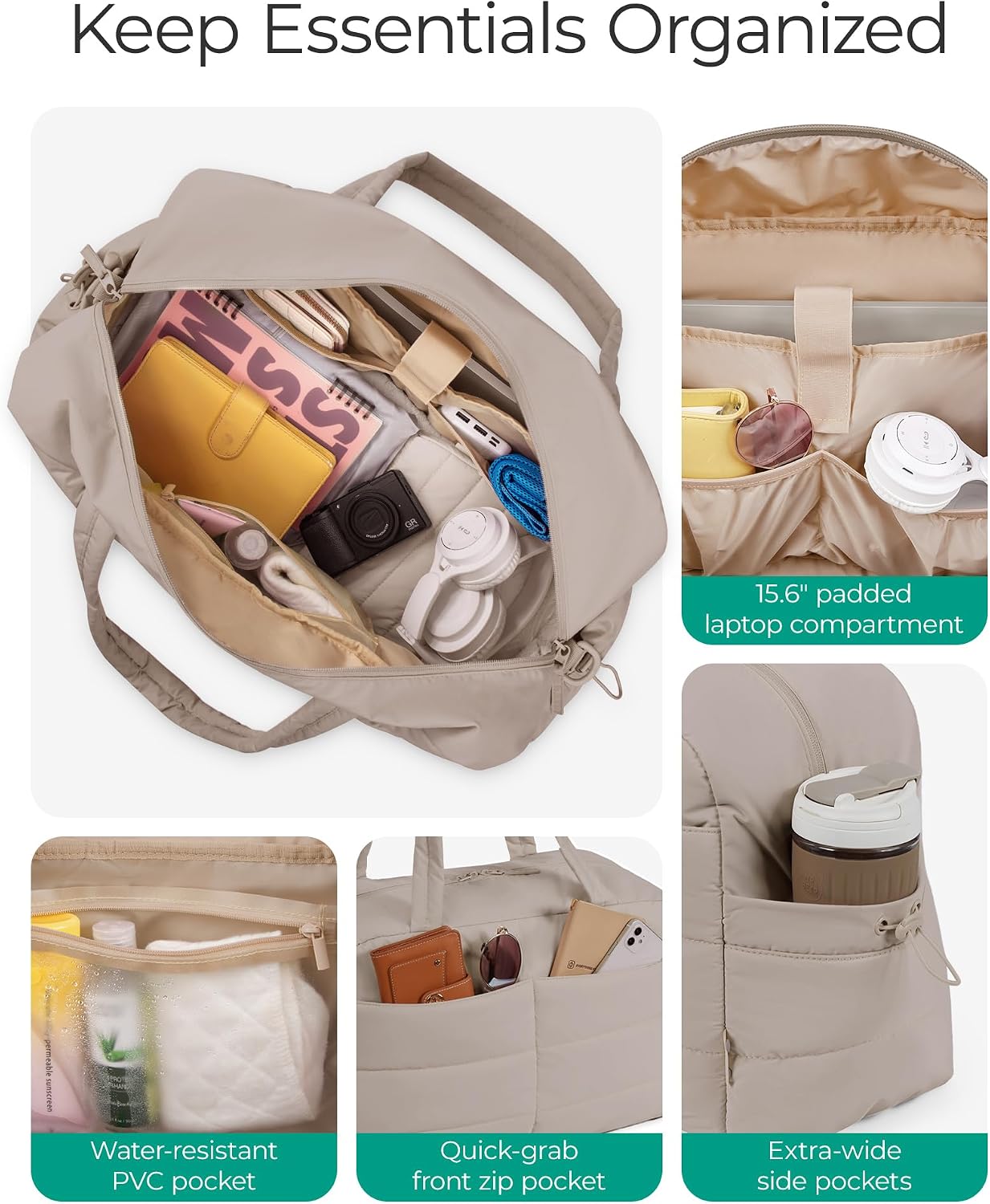 Thumbnail 3 de BAGSMART Gym Bag for Women 31L