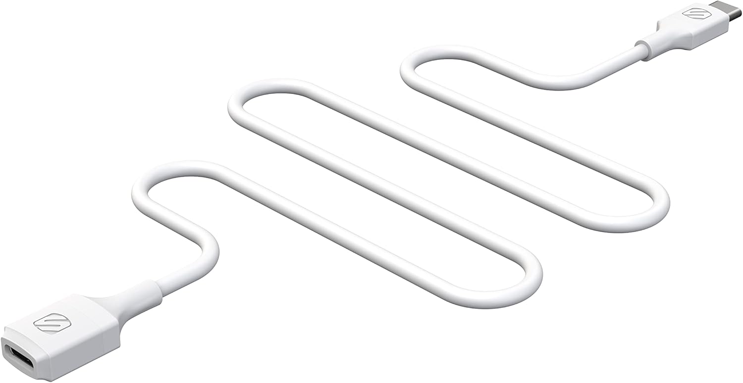 Detalle 2 de Scosche ExtendIt USB Type-C Extension Cable (3 ft, White) - USB-C Female to USB-C Male