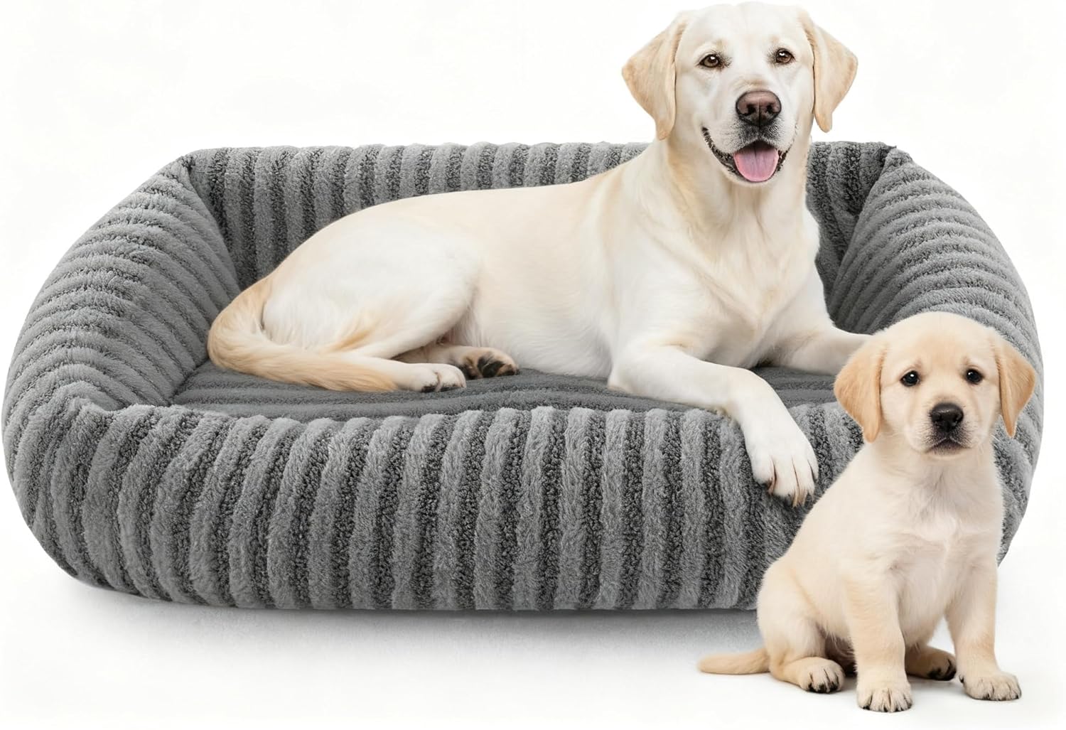 Detalle de Pawk Large Dog Bed with 20cm High Sides and Waterproof Detachable Cover