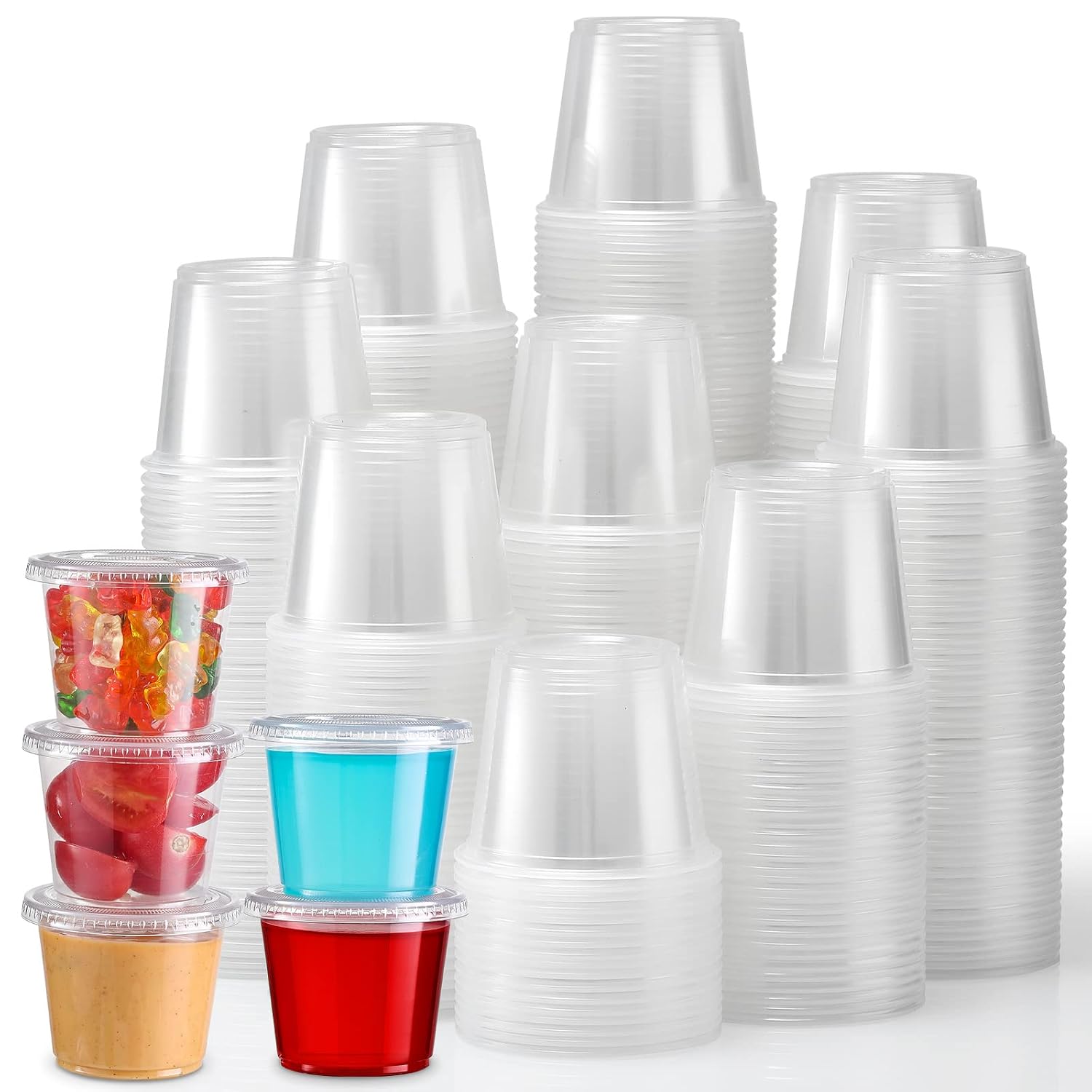 Detalle de VITEVER 5.5 oz Portion Cups with Lids, Airtight and Stackable