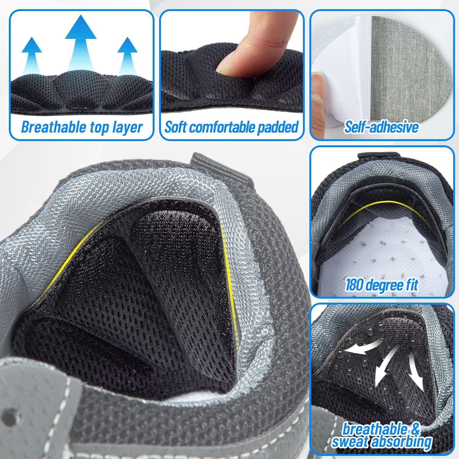 Detalle de Heel Cushion Pads 8 pack self-adhesive