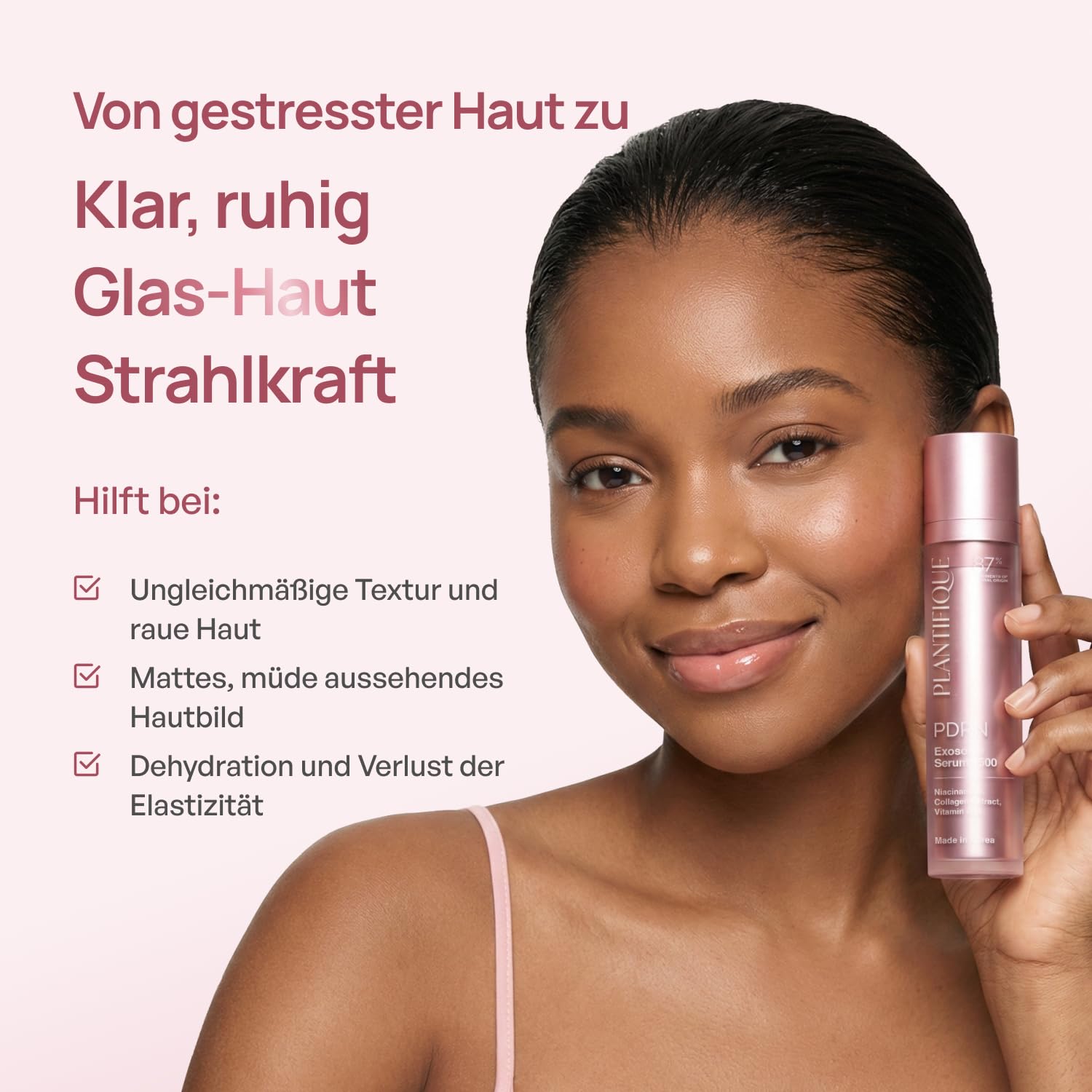 Detalle 2 de PLANTIFIQUE PDRN Microneedling Serum Gesichts Exosome 1500 PPM – Feuchtigkeit & Hautbarriere-Reparatur