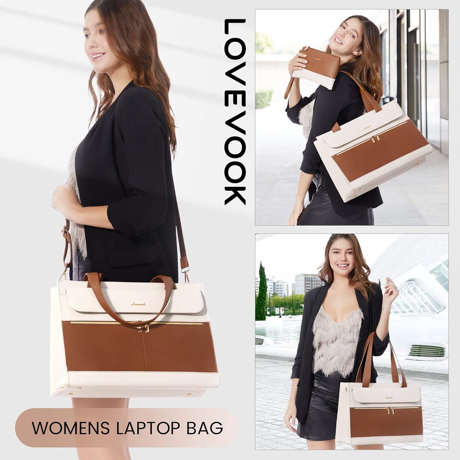 Detalle 2 de LOVEVOOK Laptop Handtasche 15,6 Zoll