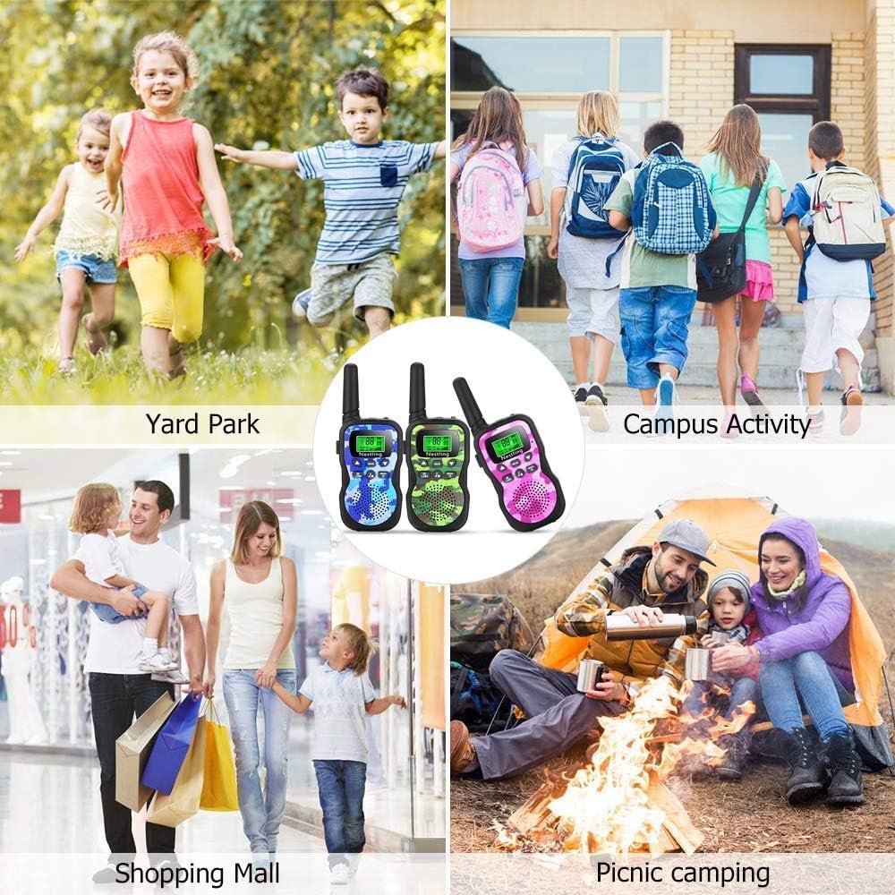 Thumbnail 6 de Nestling HK-588 walkietalkies voor kinderen, 3-delig met 8 kanalen