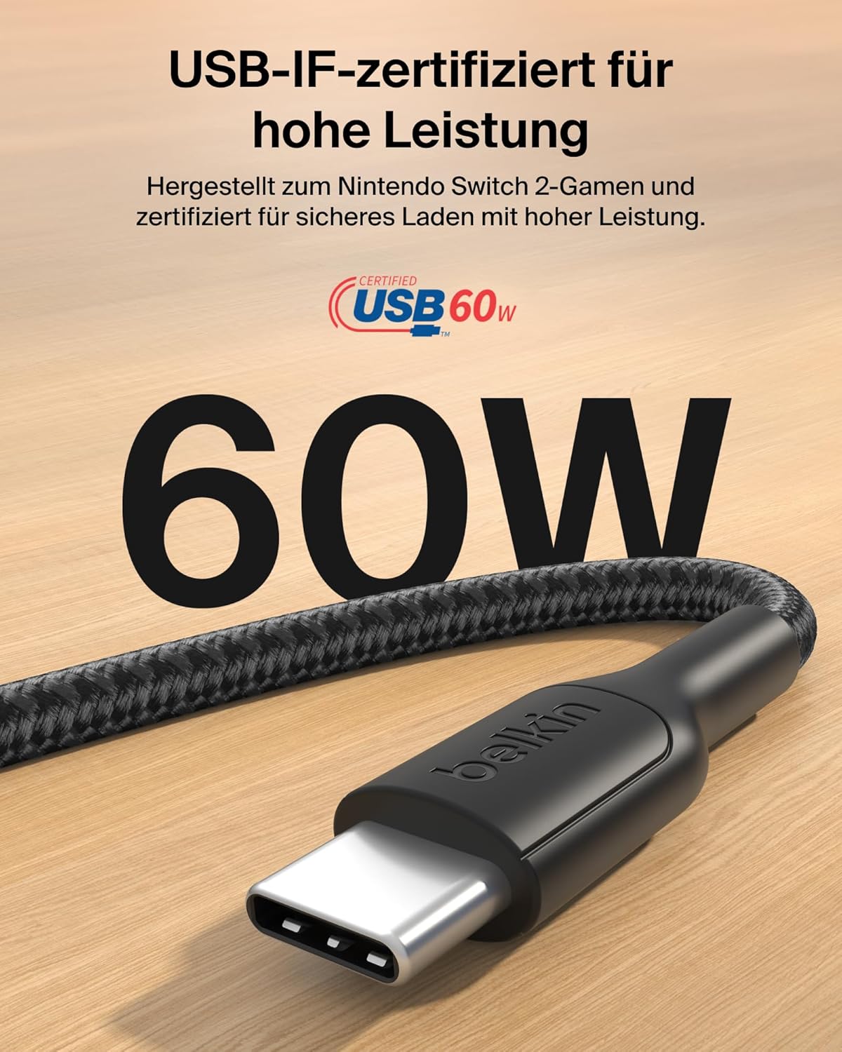 Thumbnail 4 de Belkin Gaming USB-C Kabel 60 W