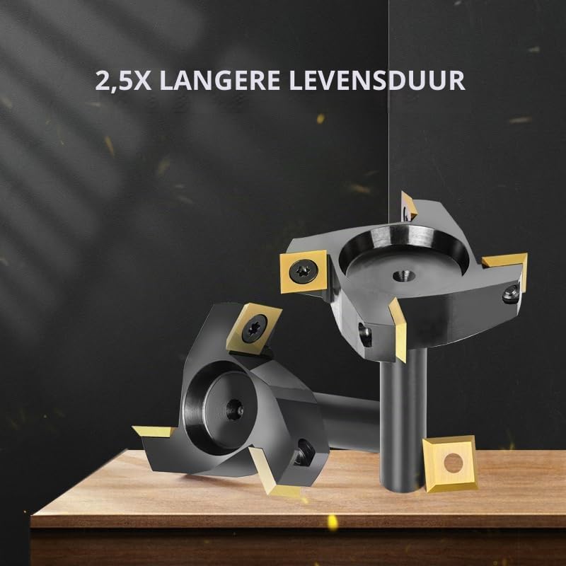 Detalle de SpeTool IP4F-40-D8-G vlakfrees, 40 mm snijdiameter en 8 mm schacht