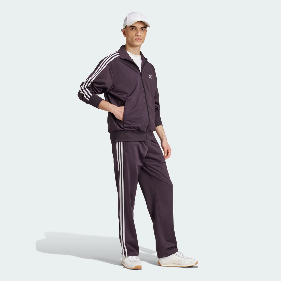 Detalle de Chaqueta Firebird Adicolor Classics de Adidas — color Violeta