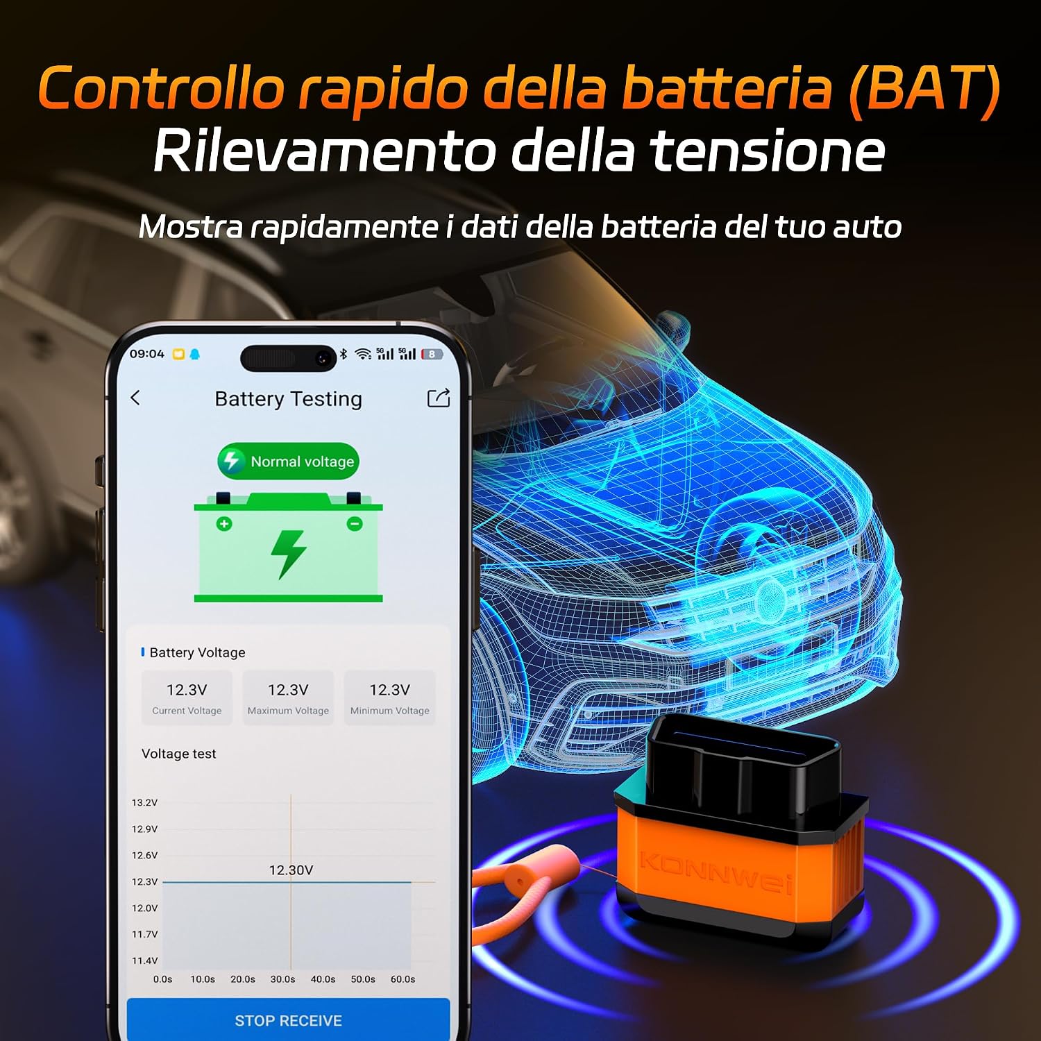 Thumbnail 4 de KONNWEI KW905 OBD2 Bluetooth diagnostico