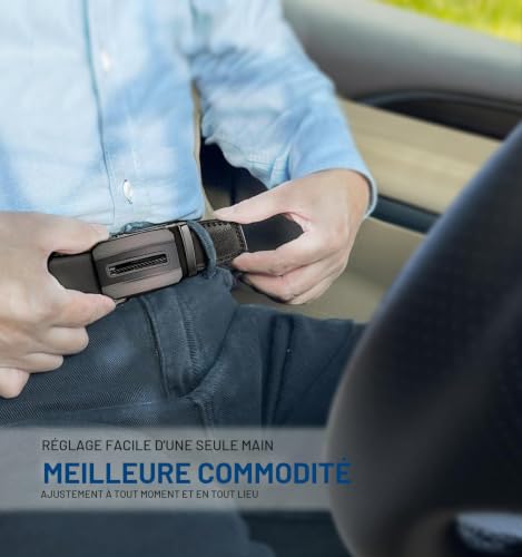 Thumbnail 7 de BULLIANT Ceinture Homme – Ceinture automatique en cuir noir 35 mm, taille réglable, boîte cadeau