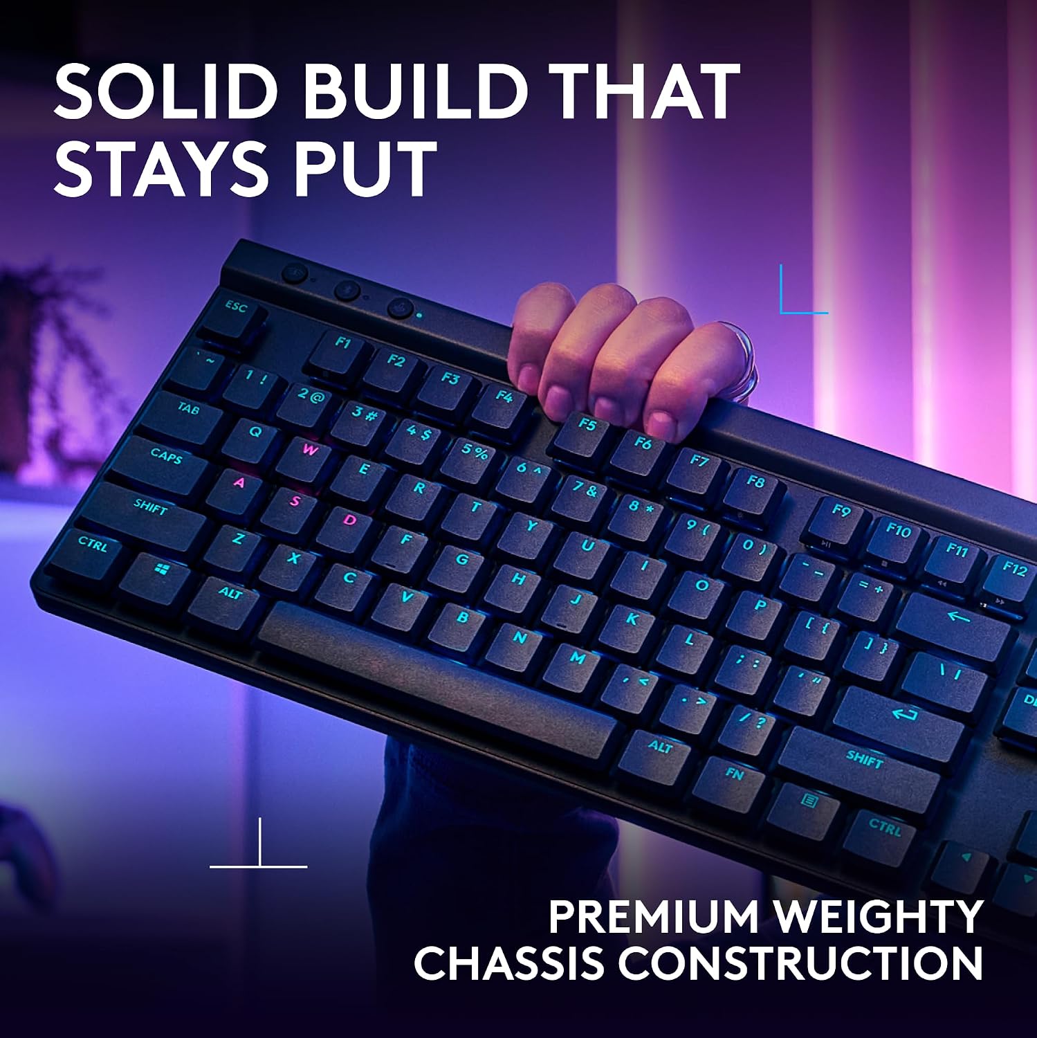 Detalle 2 de Logitech G515 LIGHTSPEED TKL Wireless Gaming Keyboard, Linear Switches
