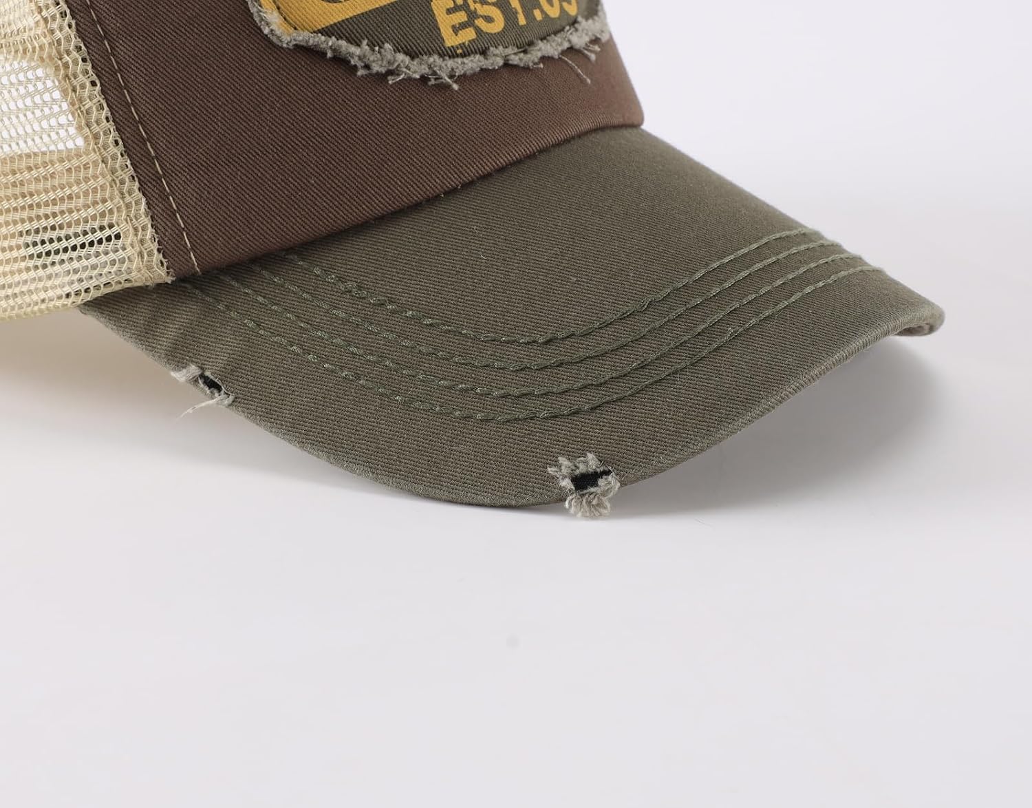 Thumbnail 6 de Decentron Mens Vintage Mesh Trucker Hat – Adjustable Snapback Cap