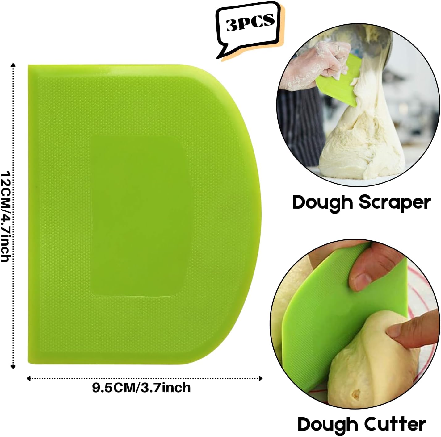 Detalle 2 de SURDOCA Dough Scraper 4.7x3.7 inch