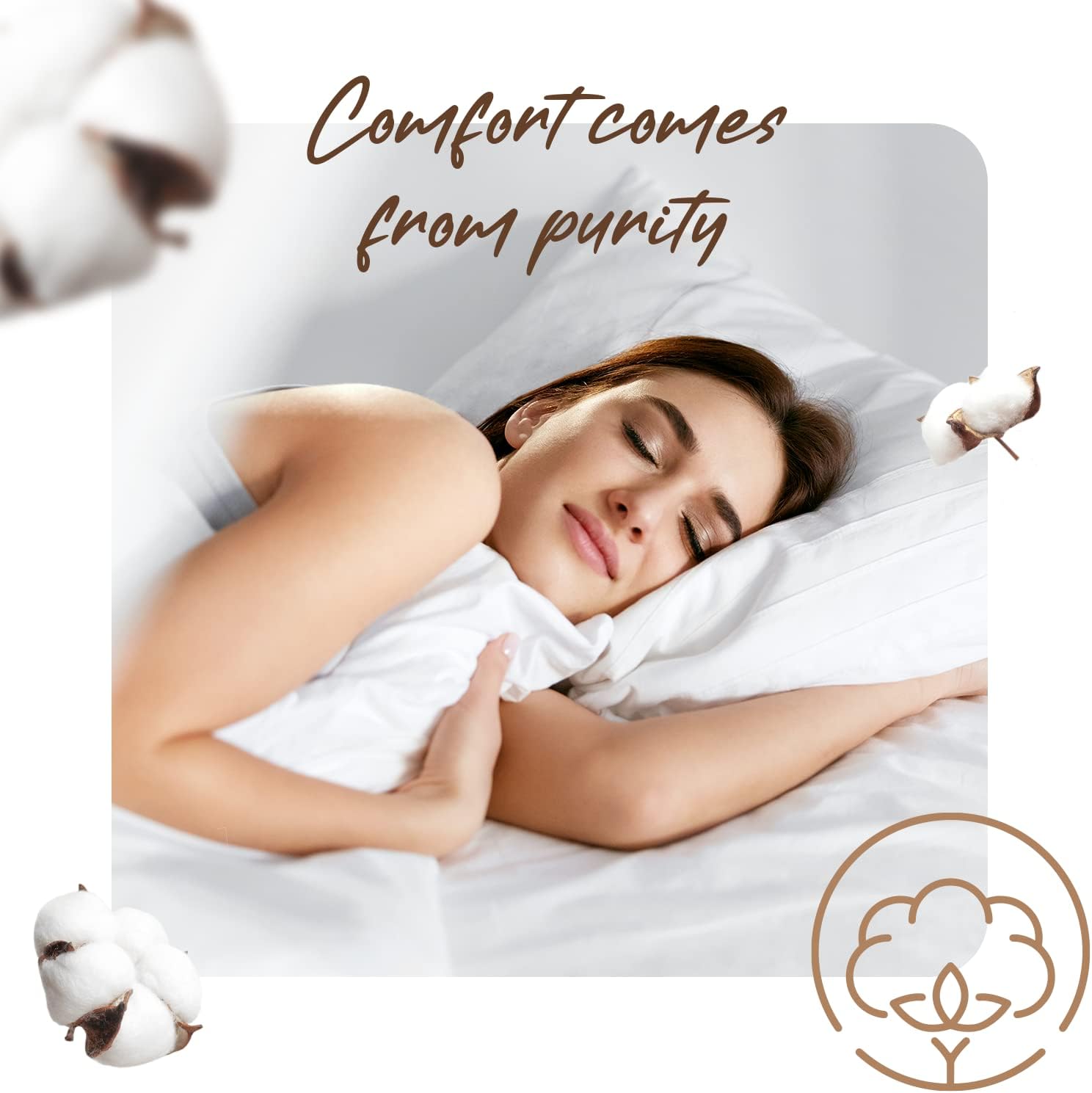 Detalle 2 de King Size Egyptian Cotton Duvet Cover Set (1000 TC) – 3-Piece White Quilt Cover with Pillowcases