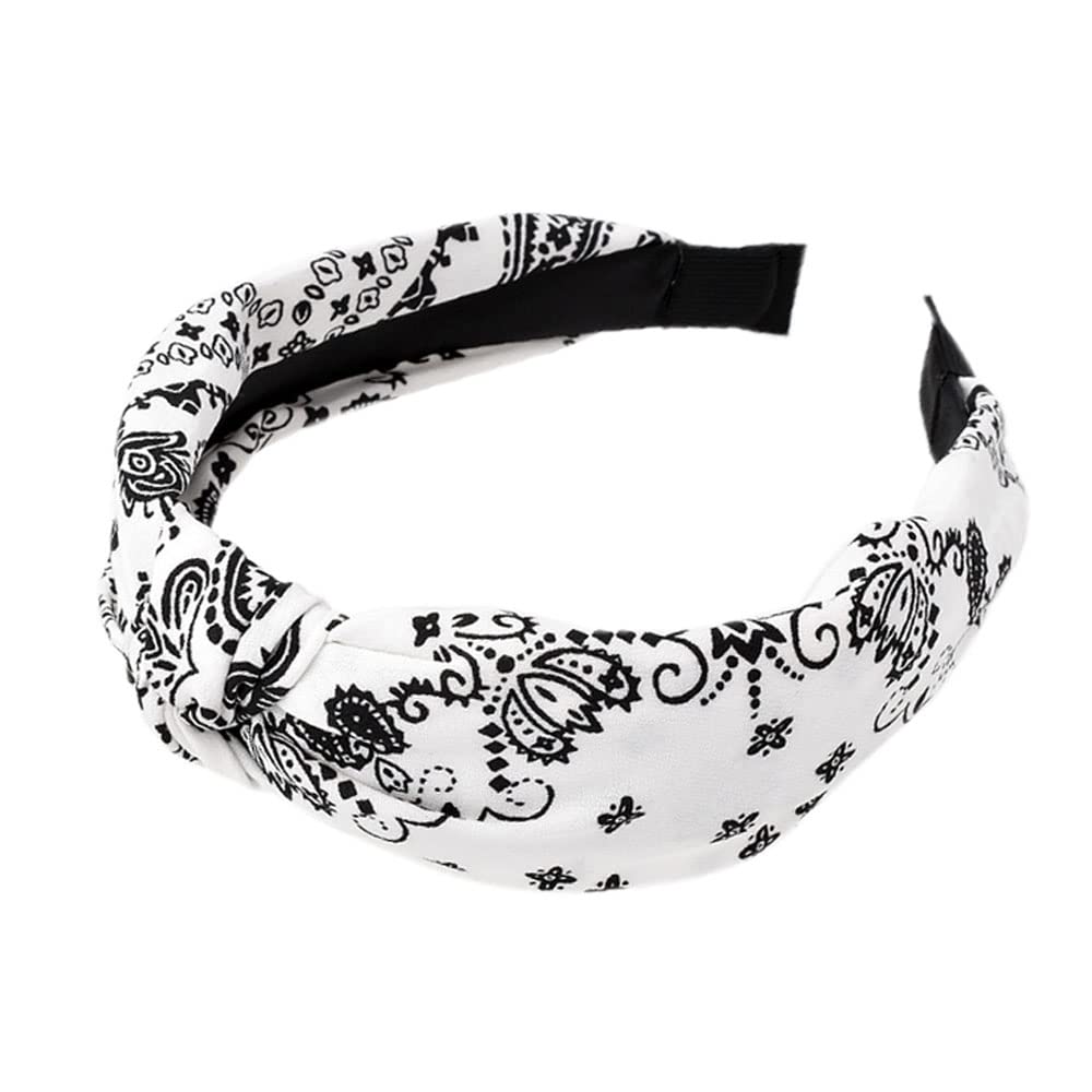 Detalle 2 de HUANMAYE Stirnbänder Boho Wide Knot 4-teilig