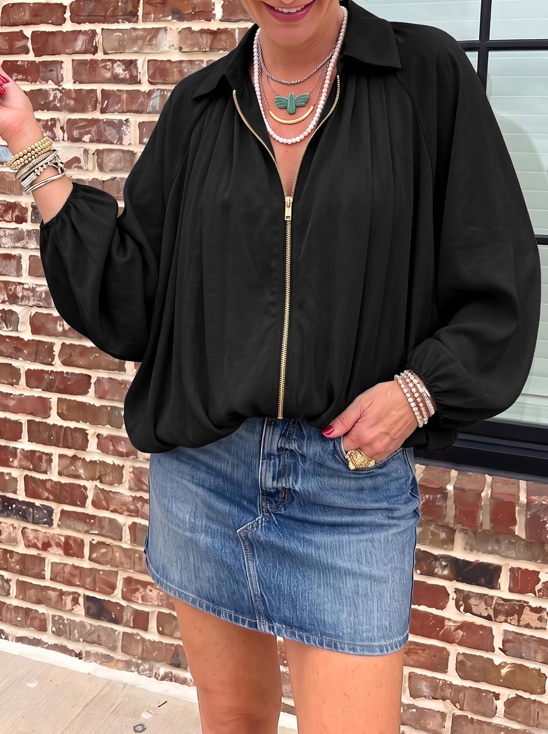 Thumbnail 4 de Tankaneo Women's Bomber Jacket, Oversized