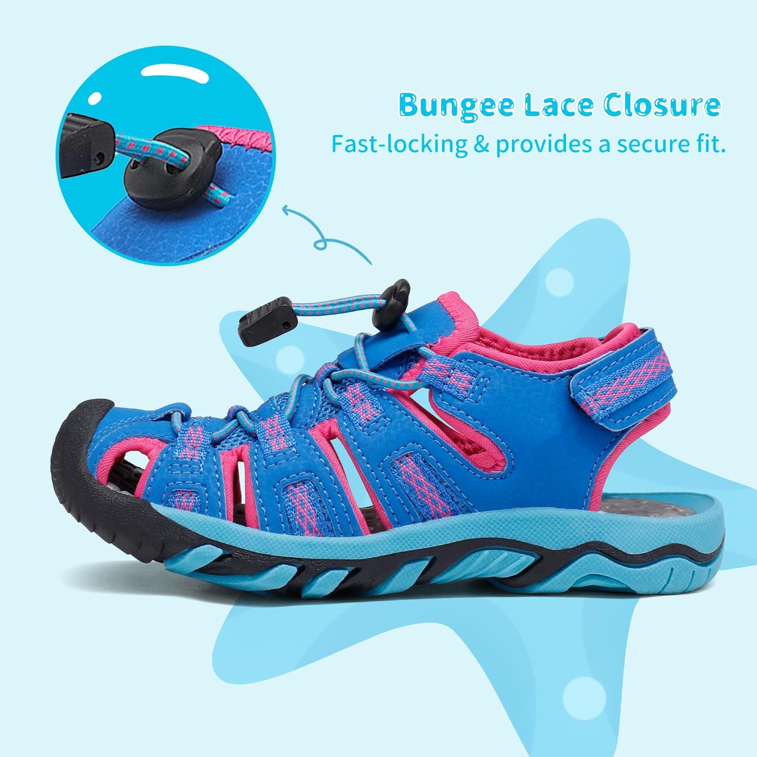Thumbnail 2 de DREAM PAIRS Boys Girls Summer Outdoor Athletic Sport Sandals (Hook-and-Loop Adjustable) for Kids