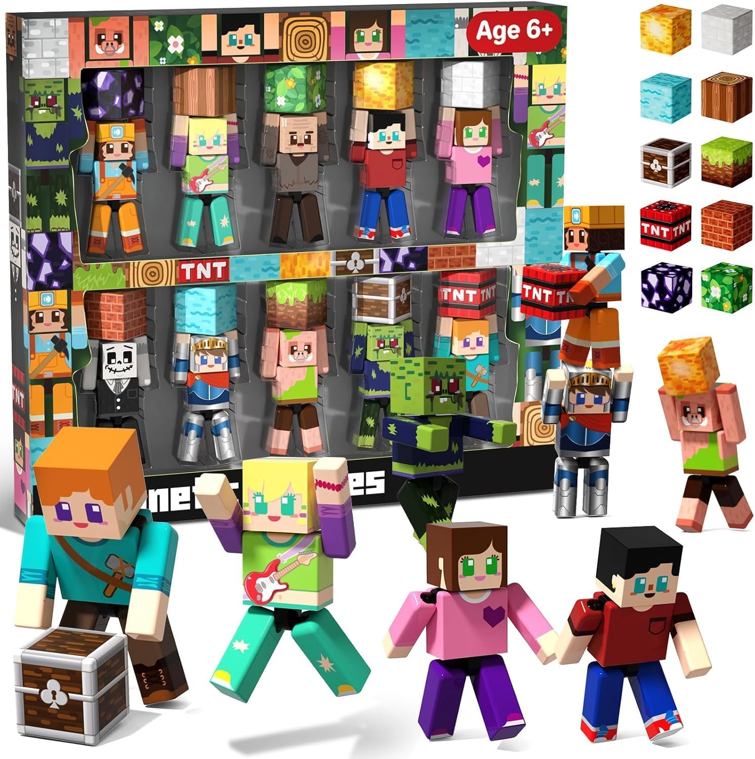 Detalle de ToyUnited 20-teilige Figuren-Set für Magnetbausteine – Kreativität und Feinmotorik fördern