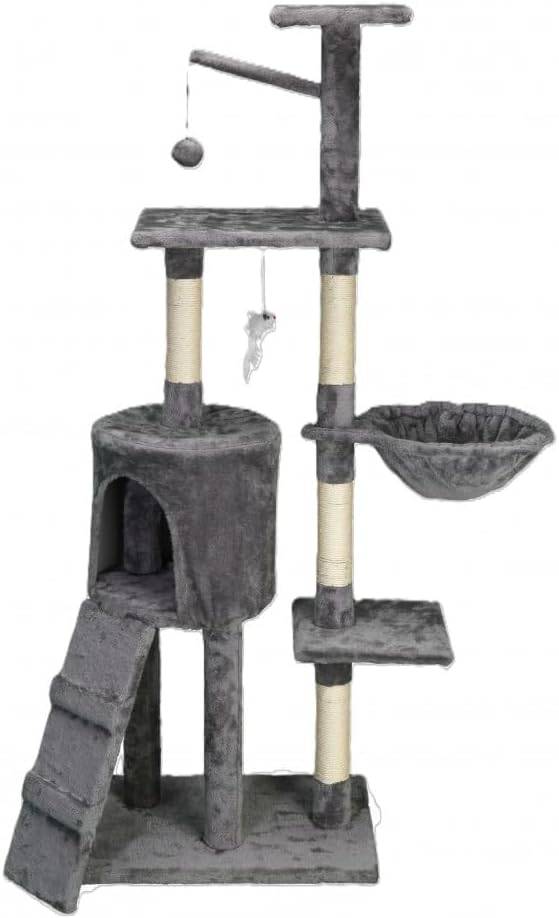 Detalle de MON AMI LUKI Arbre à Chat Anthracite 49x35x138 cm