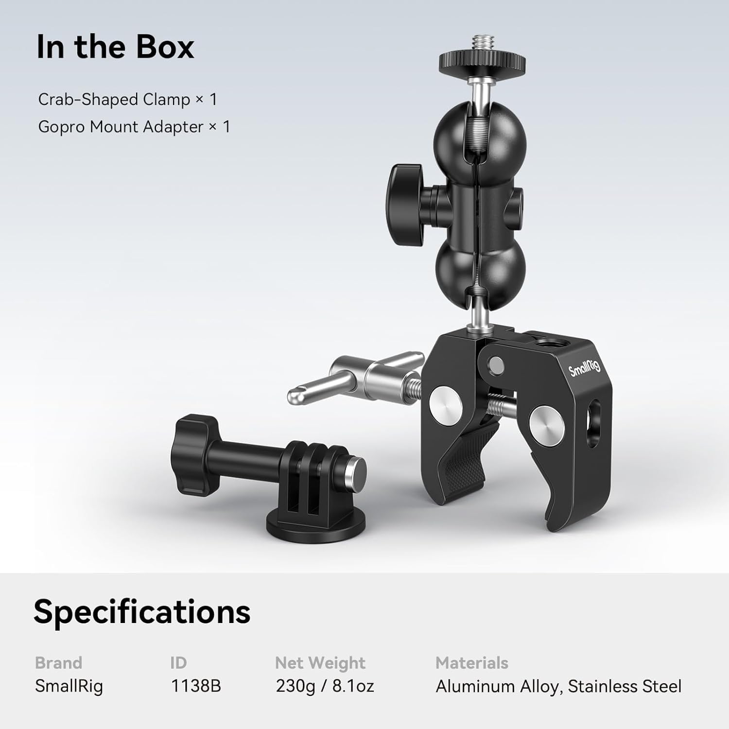 Thumbnail 6 de SMALLRIG Super Clamp (Amélioré) 1138B – Pince caméra robuste pour accessoires