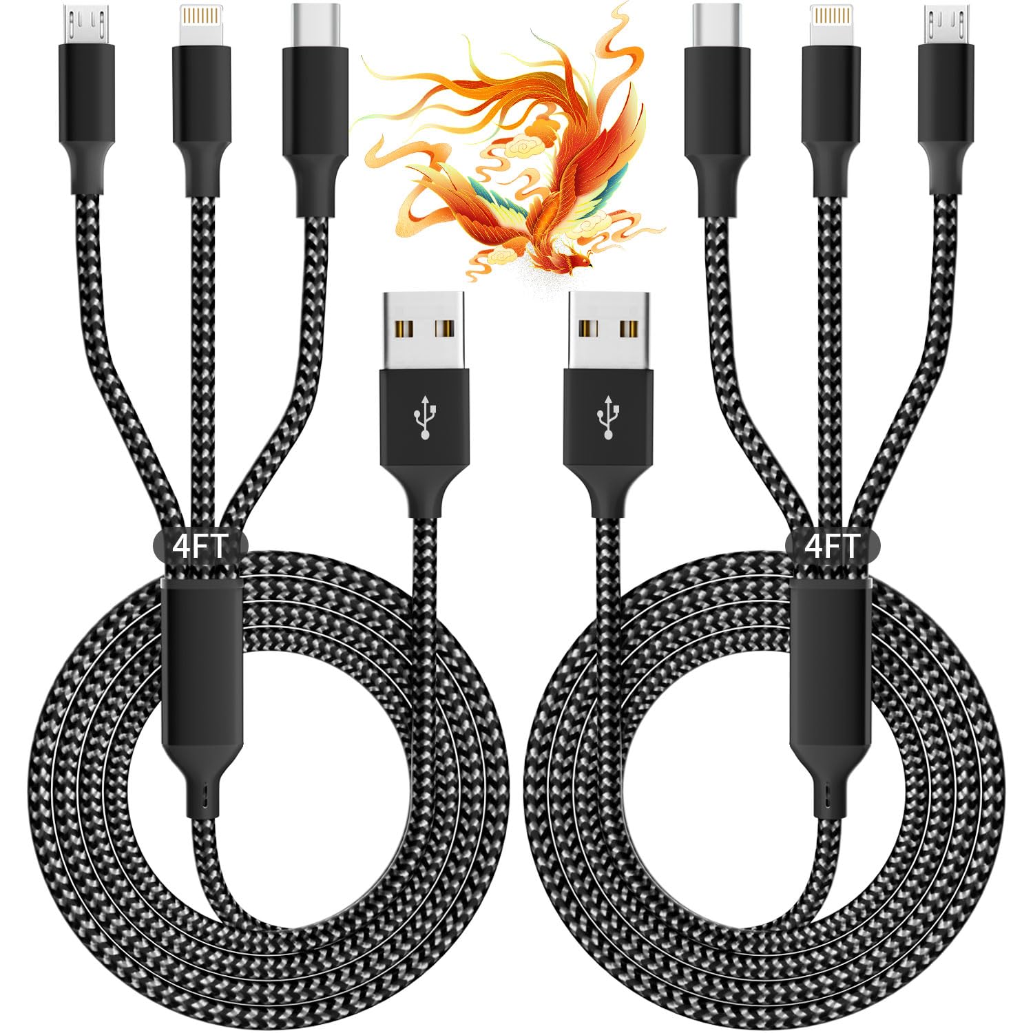 Detalle de IDISON Multi Charging Cable 4FT 3-in-1