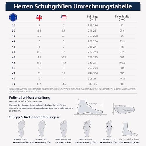 Thumbnail 6 de NORTIV 8 Armadillo Herren-Wanderschuhe, wasserdicht, Schwarz/Grau, 43W