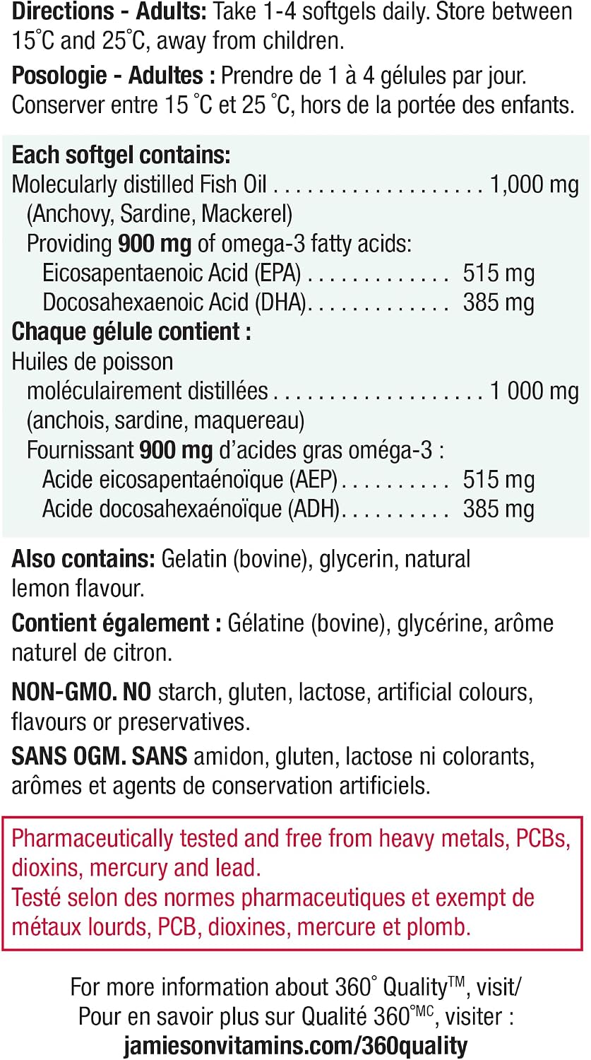 Thumbnail 5 de Jamieson 7857 Ultra-Strength Omega-3 Softgels, 75 Count, EPA & DHA