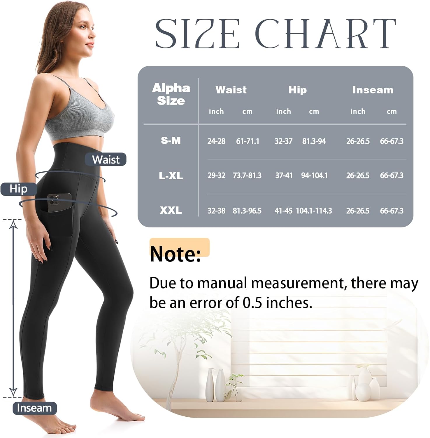 Thumbnail 6 de Leafigure 2 Pack High Waist Leggings for Women 🏃♀️
