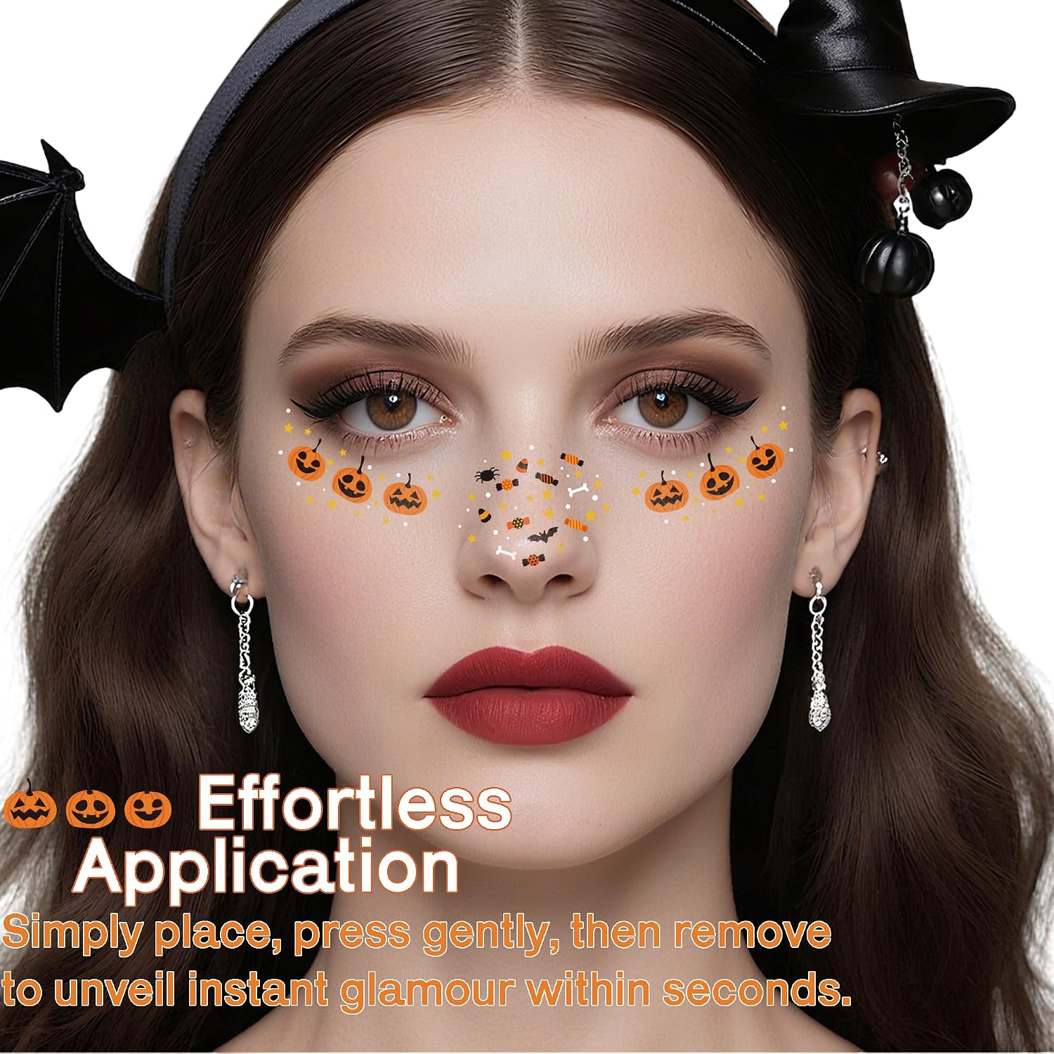 Detalle de Halloween Face Tattoos 9-Pack