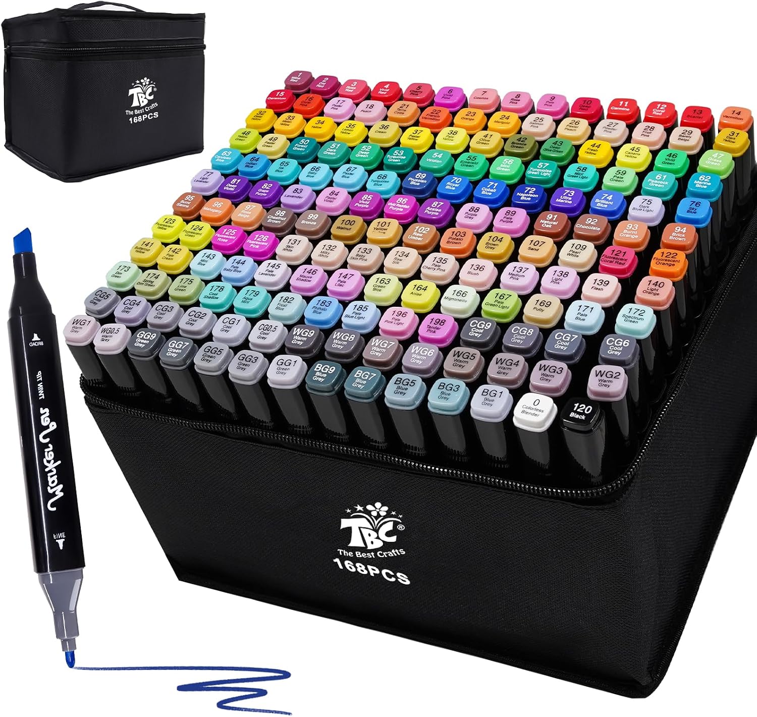 Thumbnail 6 de TBC The Best Crafts 80 Farben Alkoholmarker Set
