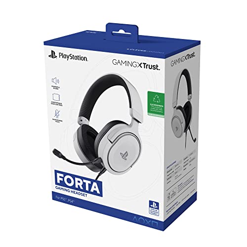 Thumbnail 15 de GXTrust Forta PS5 Gaming Headset – Weiß, offiziell lizenziert, 50 mm Treiber